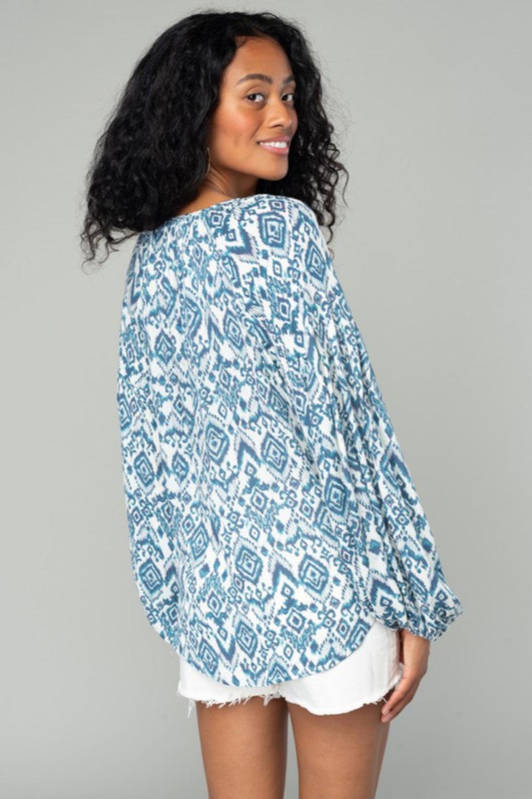 L/S Shirred Blouse Product Image