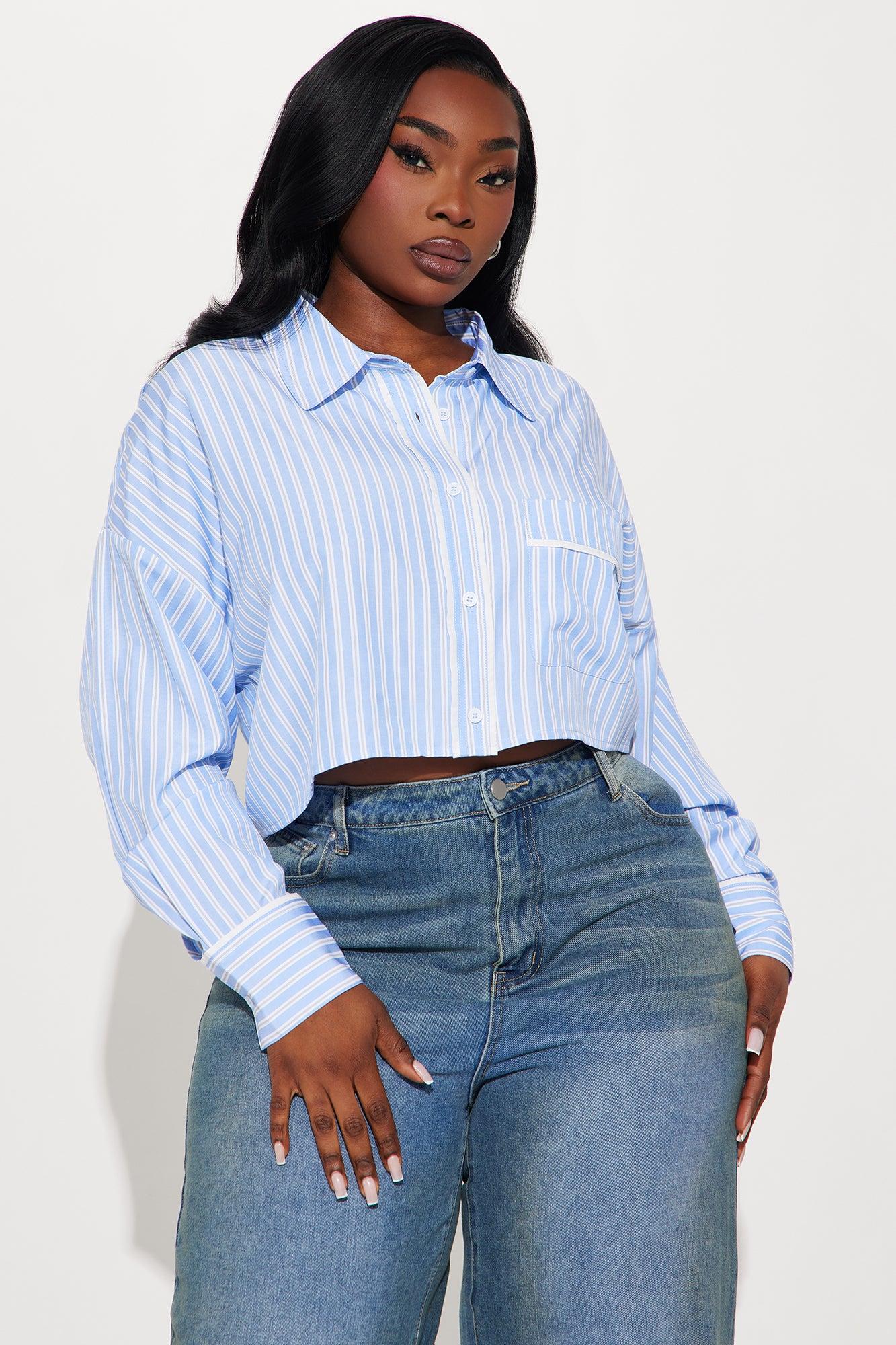 Always Ahead Striped Shirt - Blue/combo Product Image