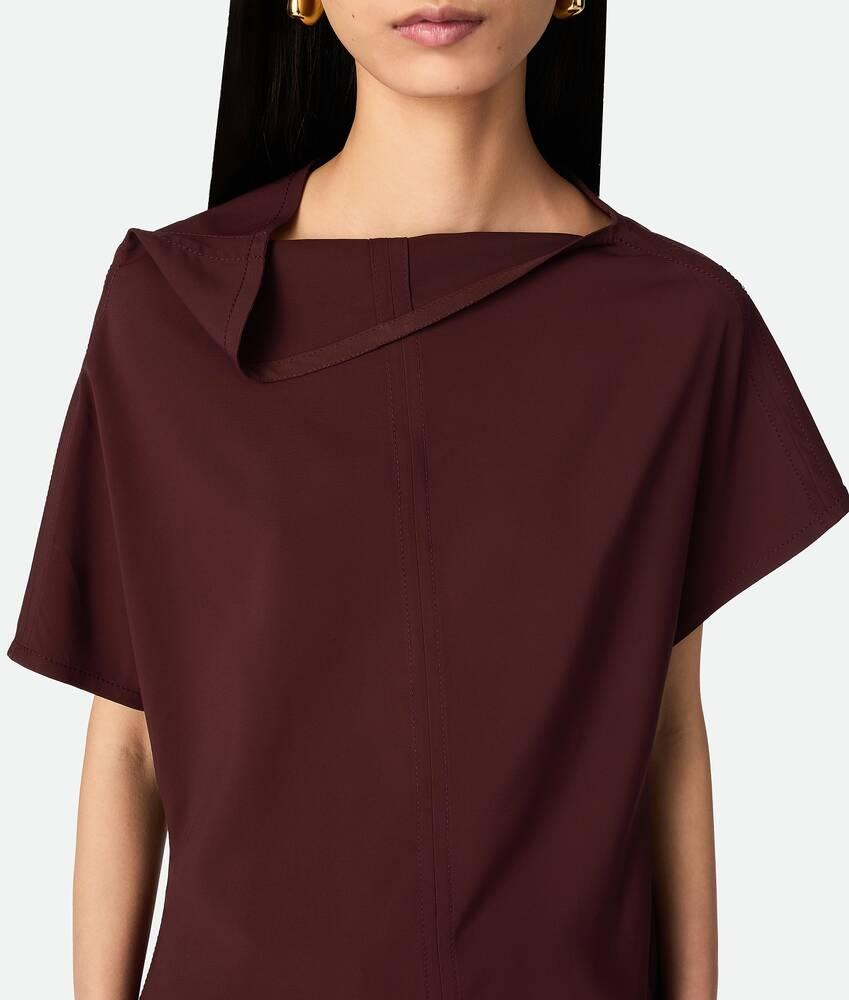 Women's Light Viscose Top in Black cherry Product Image
