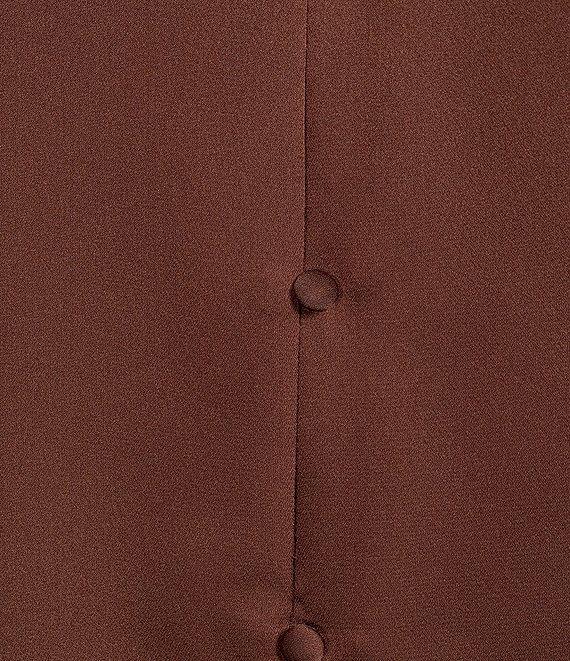 Preston & York Priya Satin V-Neckline Long Sleeve Blouse Product Image
