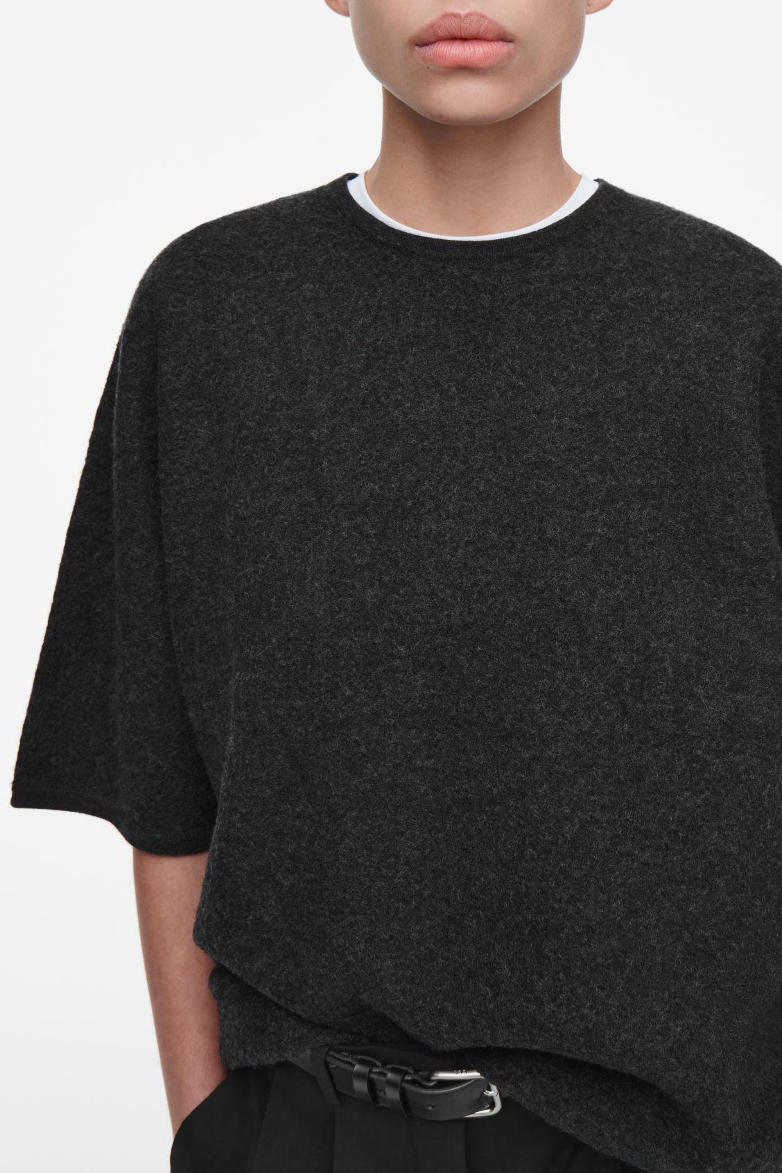 OVERSIZED BOILED MERINO WOOL T-SHIRT Product Image