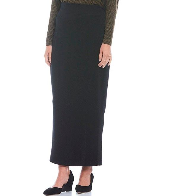 Bryn Walker French Terry Knit Long Pencil Skirt Product Image
