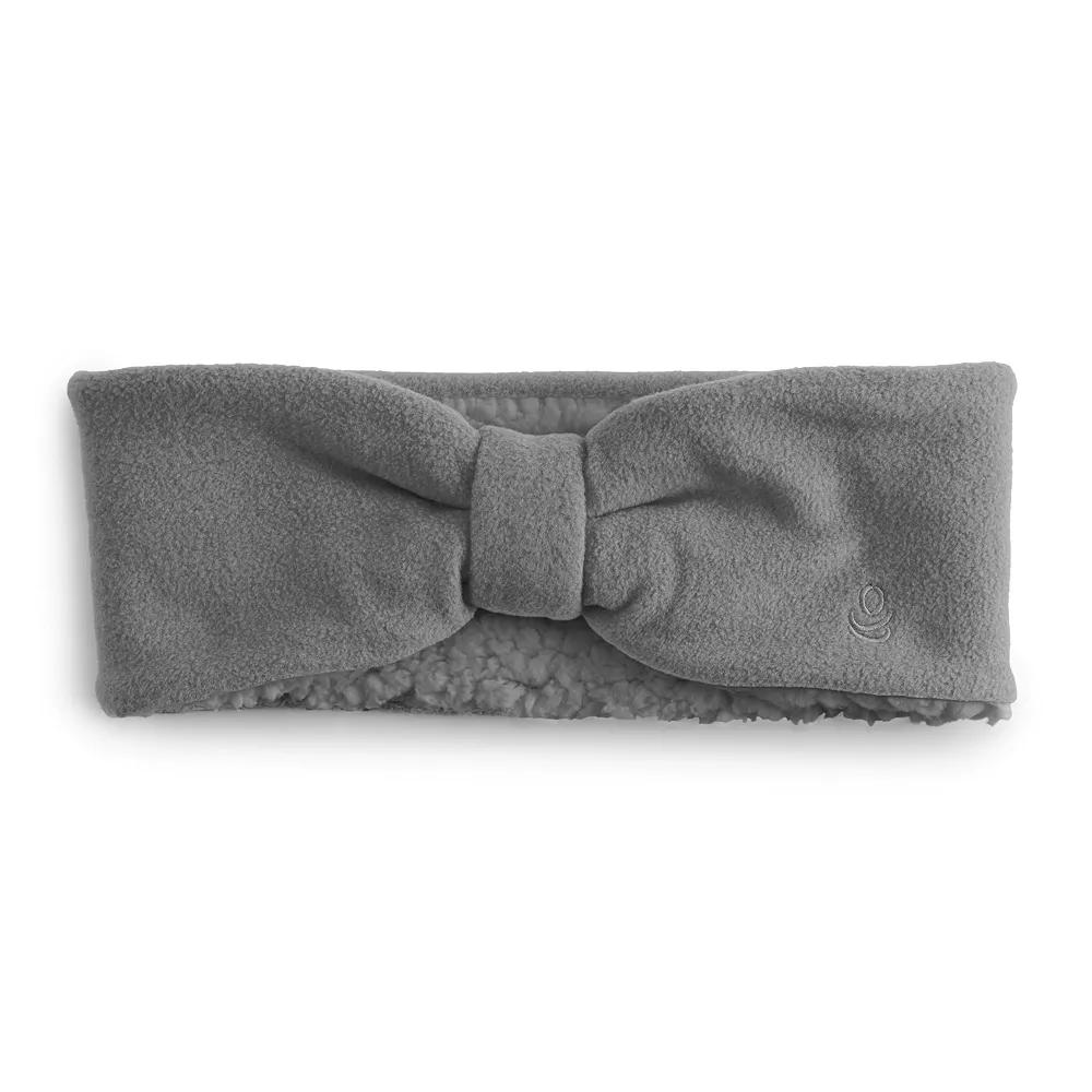 Women's Cuddl Duds Fleece Bow Headband, Grey Heather Product Image