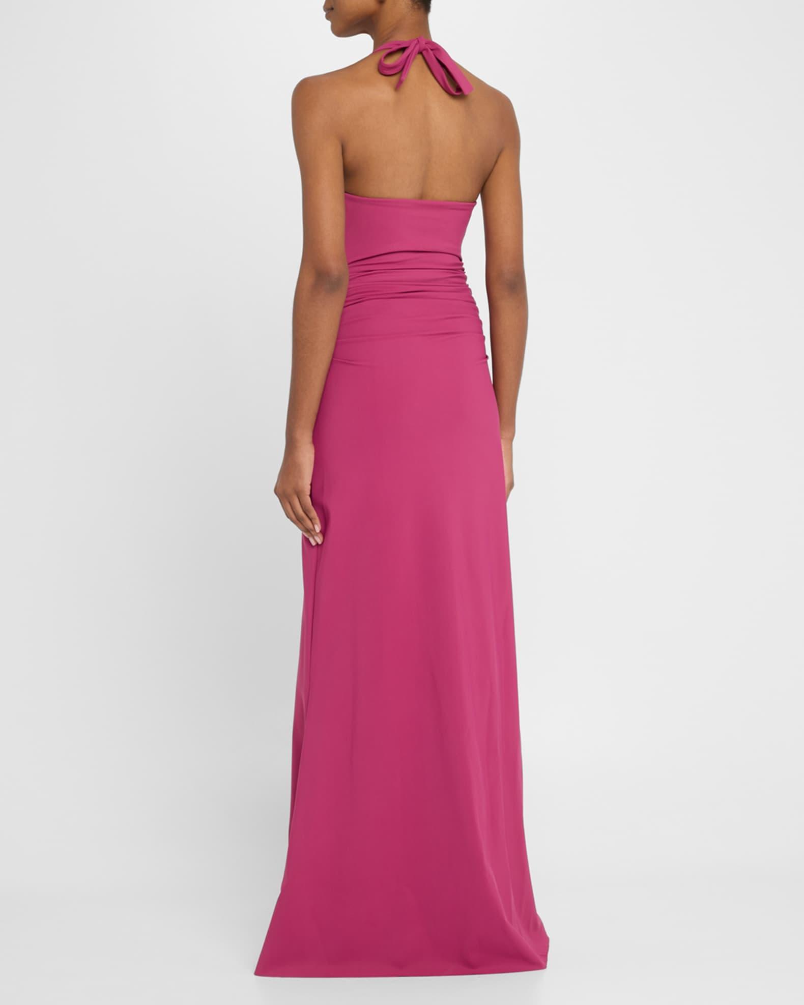 Halter Stretch-Jersey Gown Product Image
