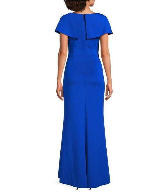 Jessica Howard Petite Size Scuba Knit Short Sleeve Sheath Dress Product Image