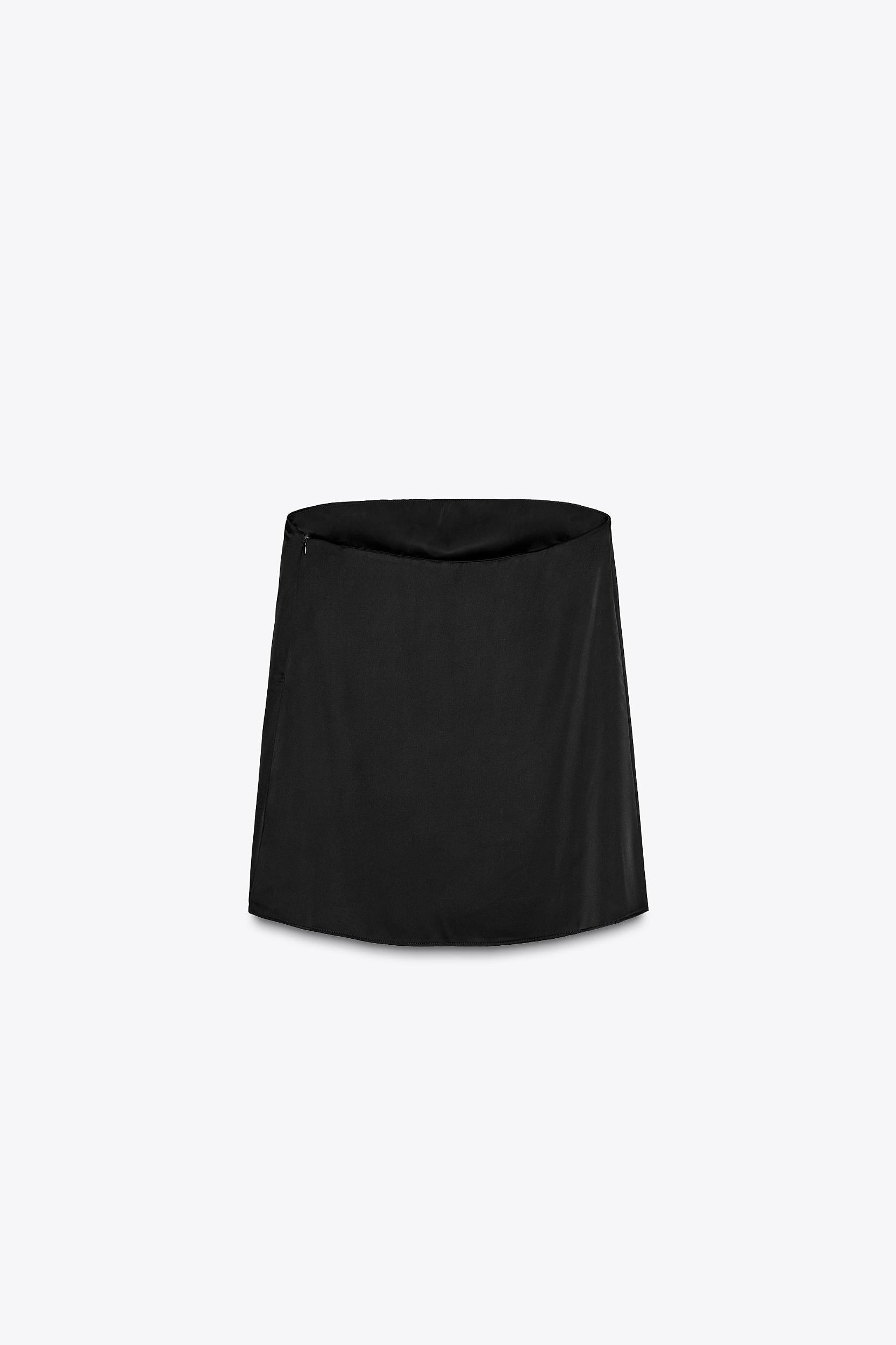 STRAPLESS SATIN EFFECT TOP Product Image