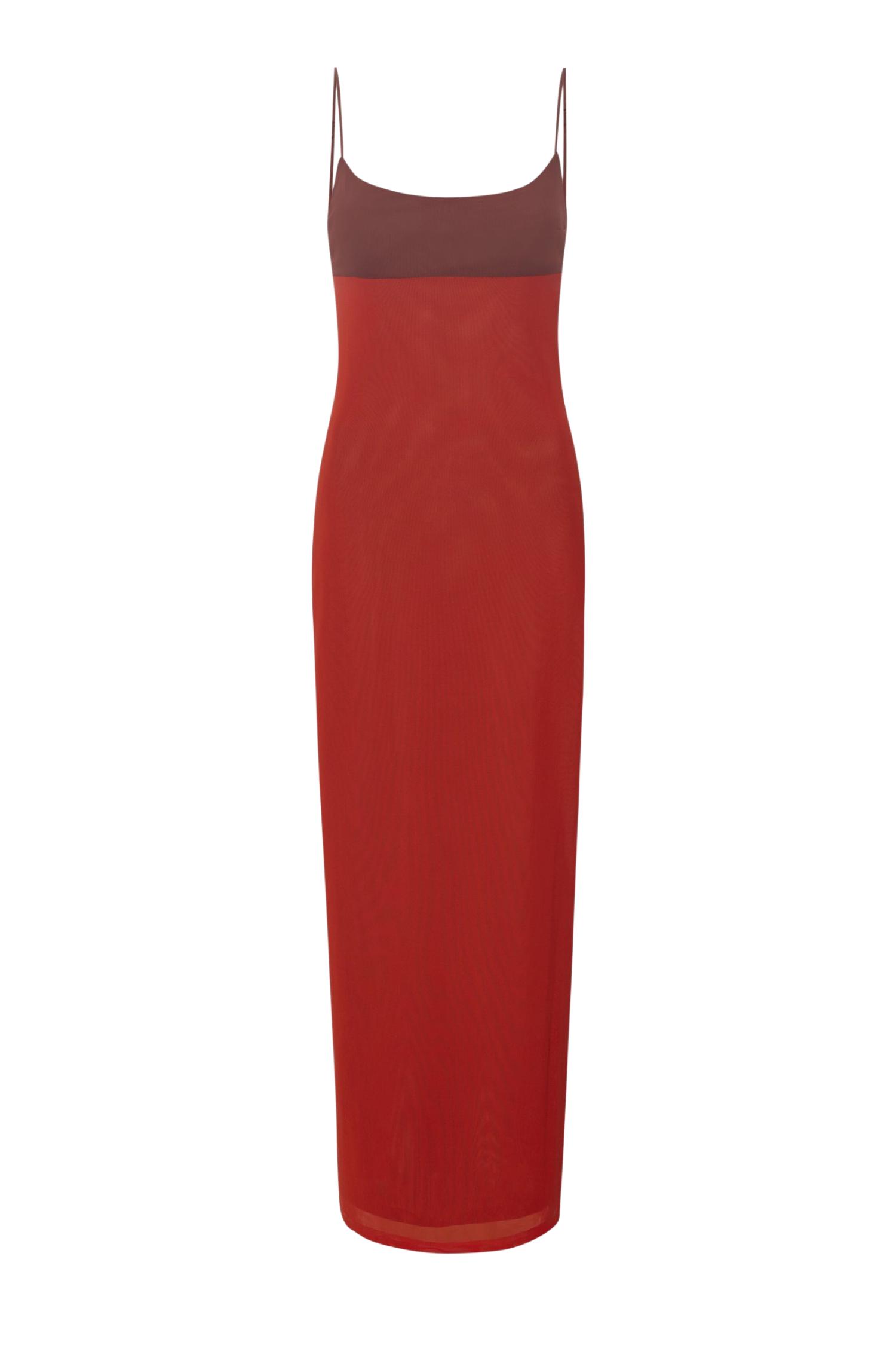 THAIS DRESS - RED AND PLUM Product Image