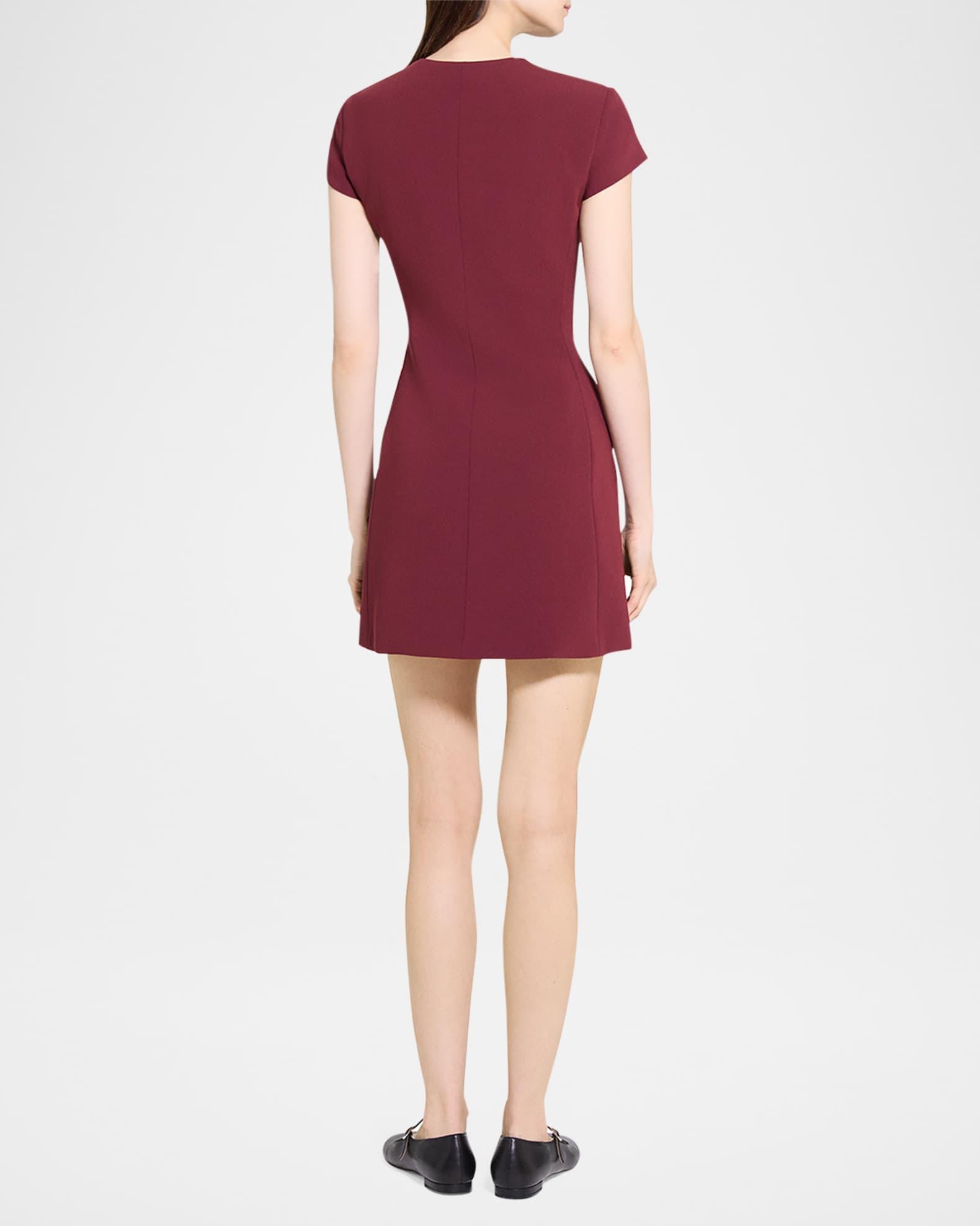 Tailored Zip-Front Mini Dress Product Image