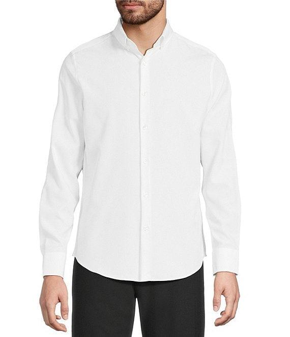 Murano Slim Fit Performance Stretch Solid Long Sleeve Woven Shirt Product Image