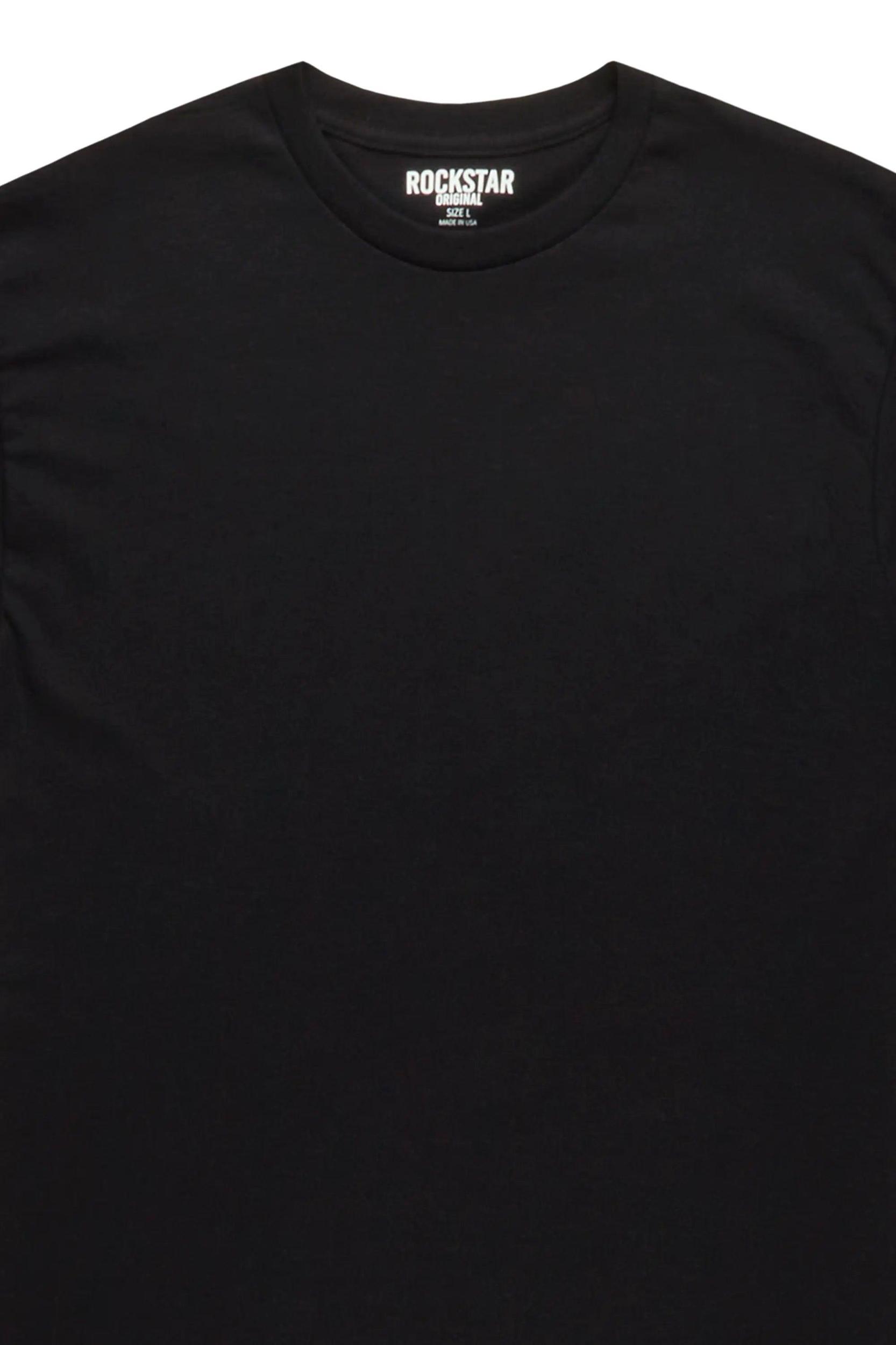 Womens Black Basic Tee Female Product Image