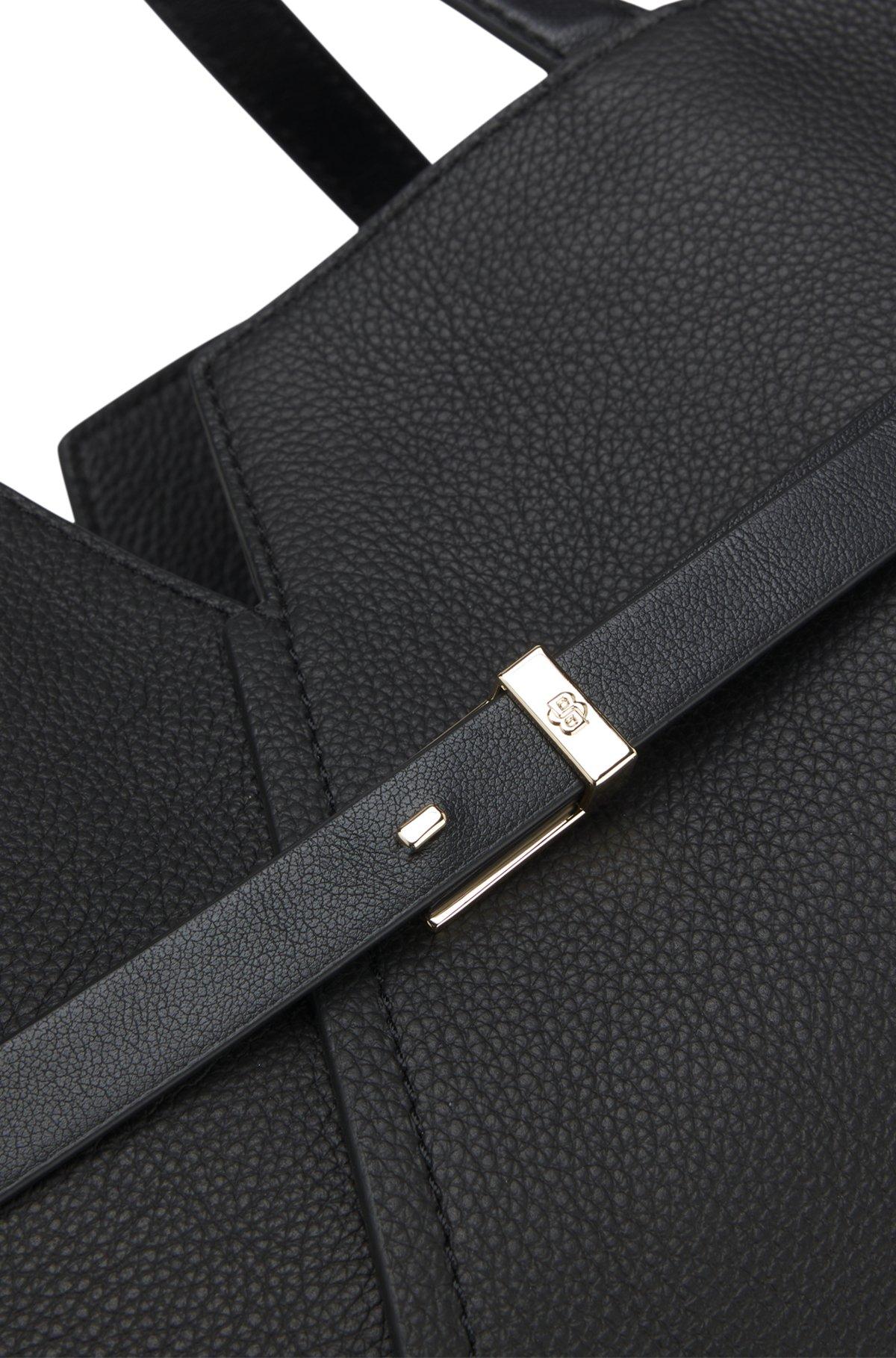 BOSS REVERS tote bag in leather with belt detail Product Image