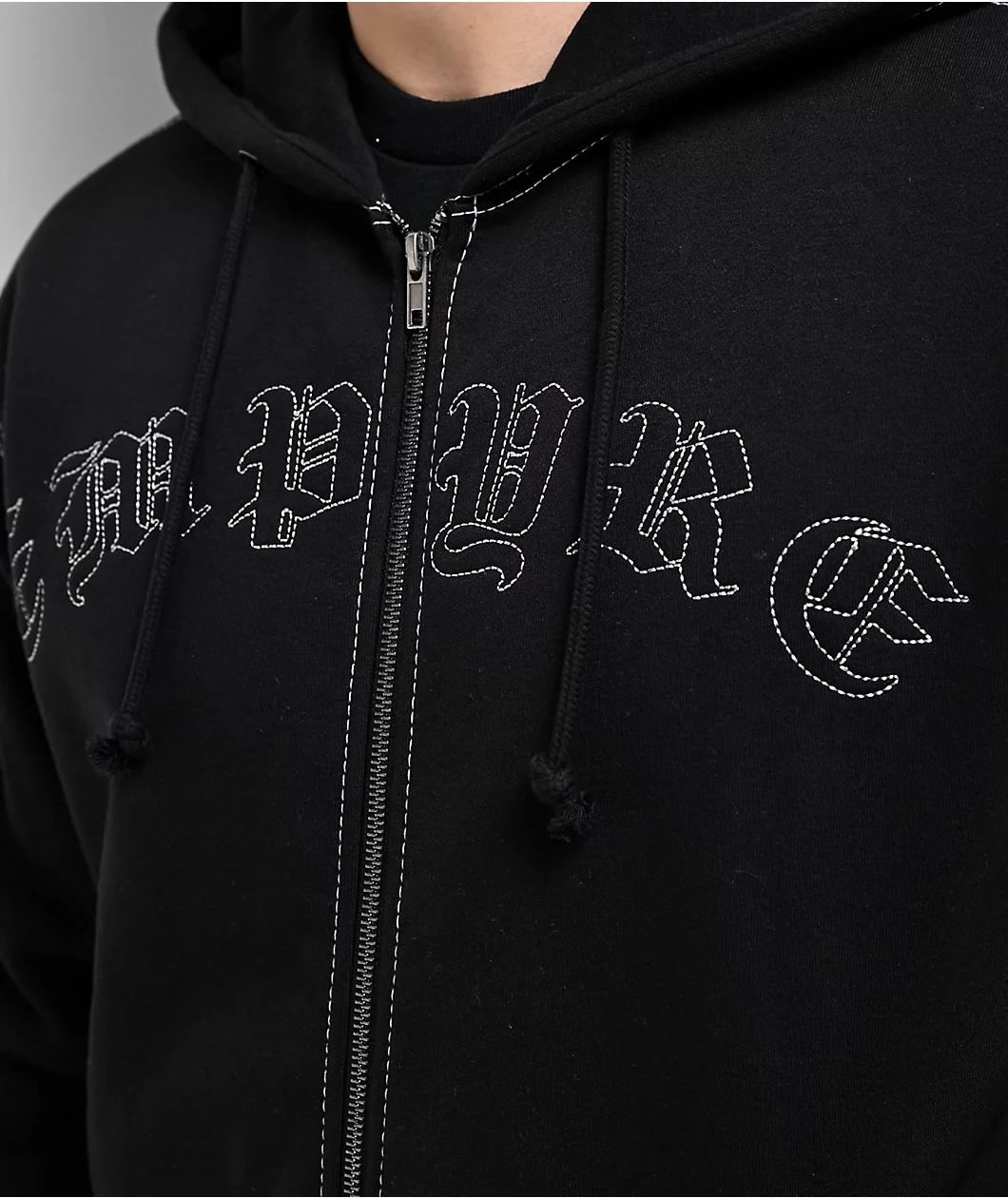 Empyre Bent Metal Black Zip Hoodie Product Image
