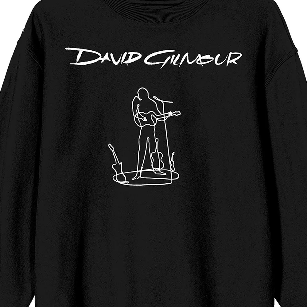Men's David Gilmour Guitar Player Long Sleeve Graphic Tee,  Product Image