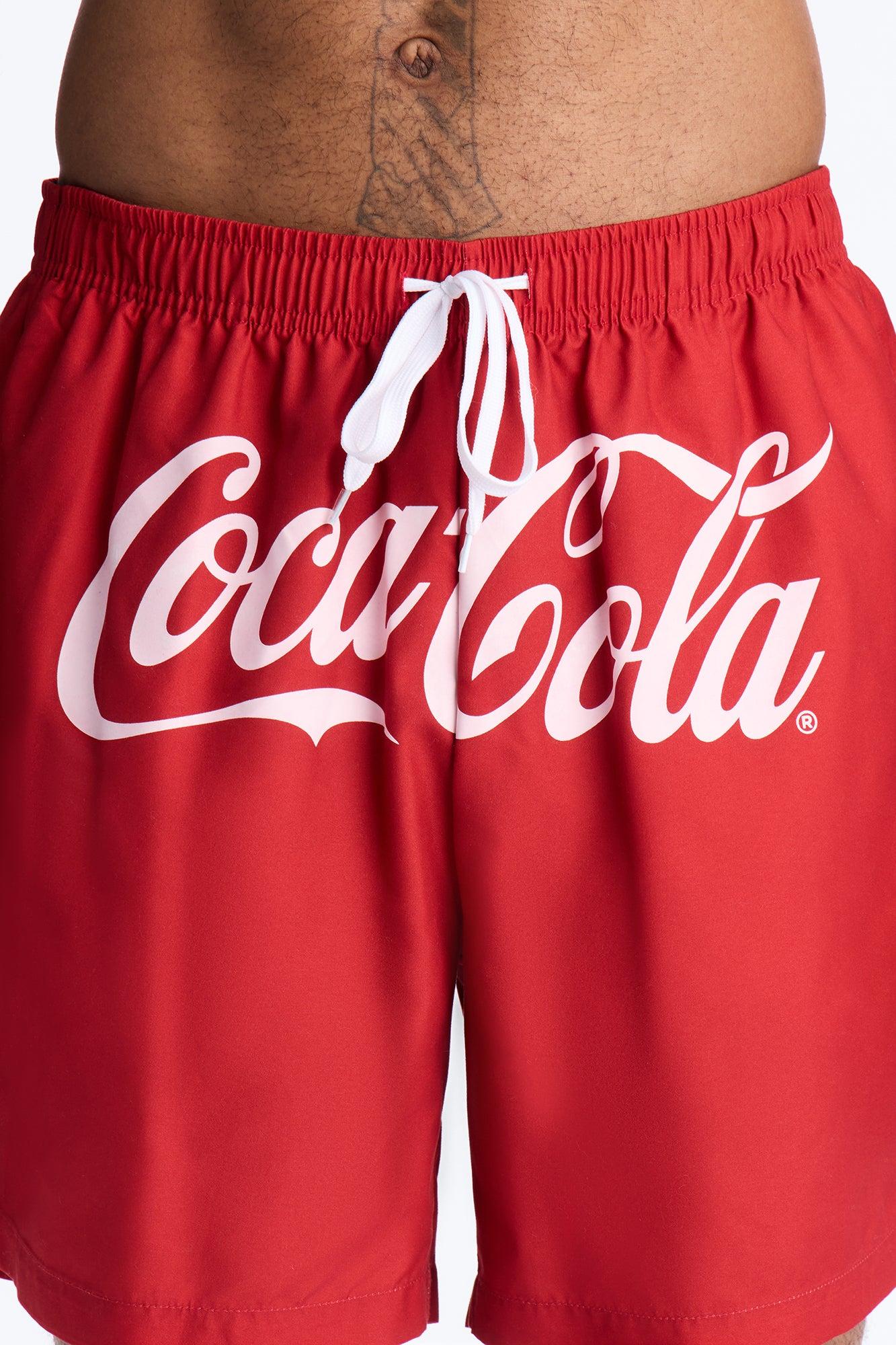 Coca Cola Swim Trunk 7″ - Red Male Product Image