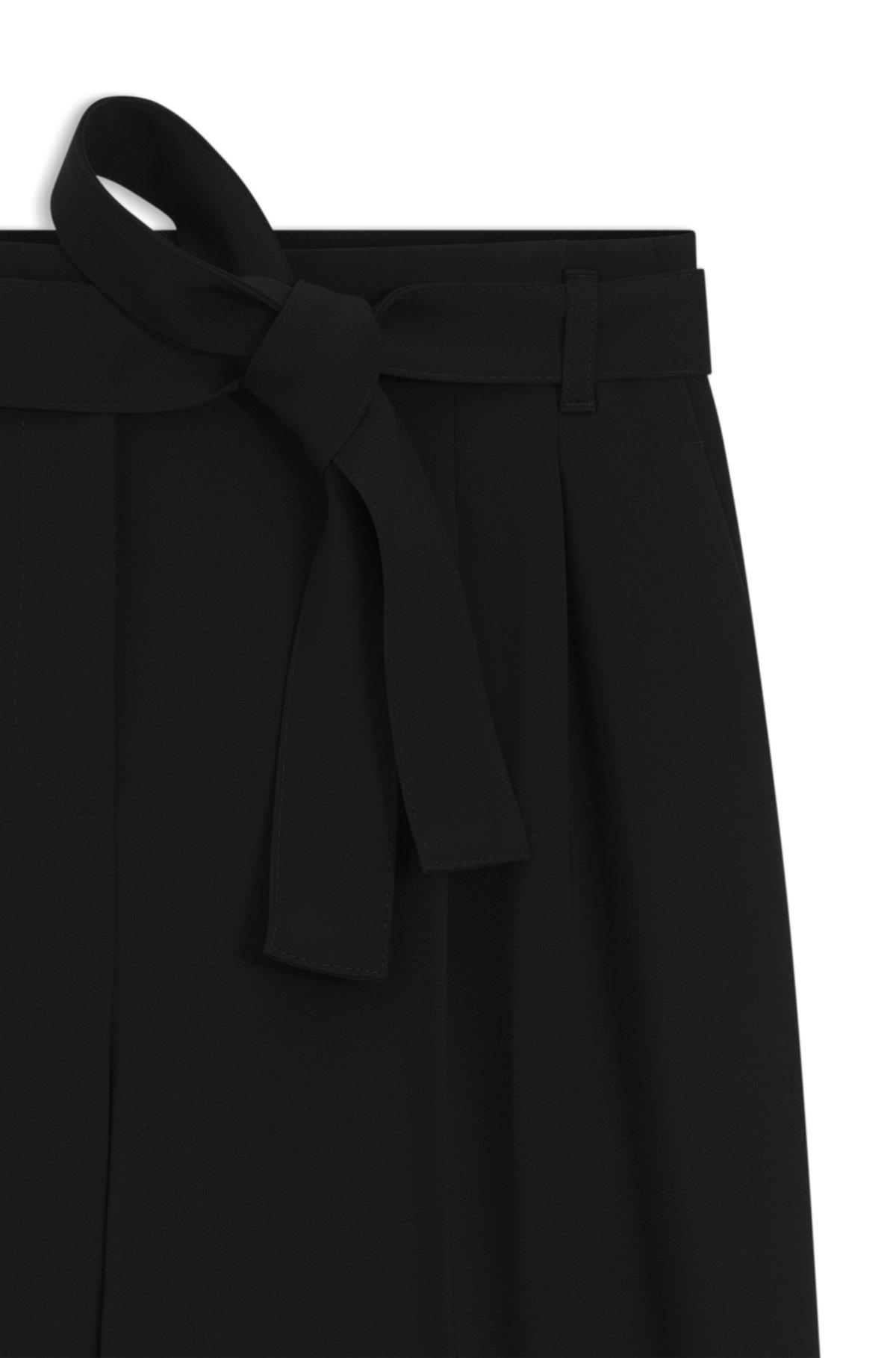 Relaxed-fit trousers in crease-resistant crepe Product Image