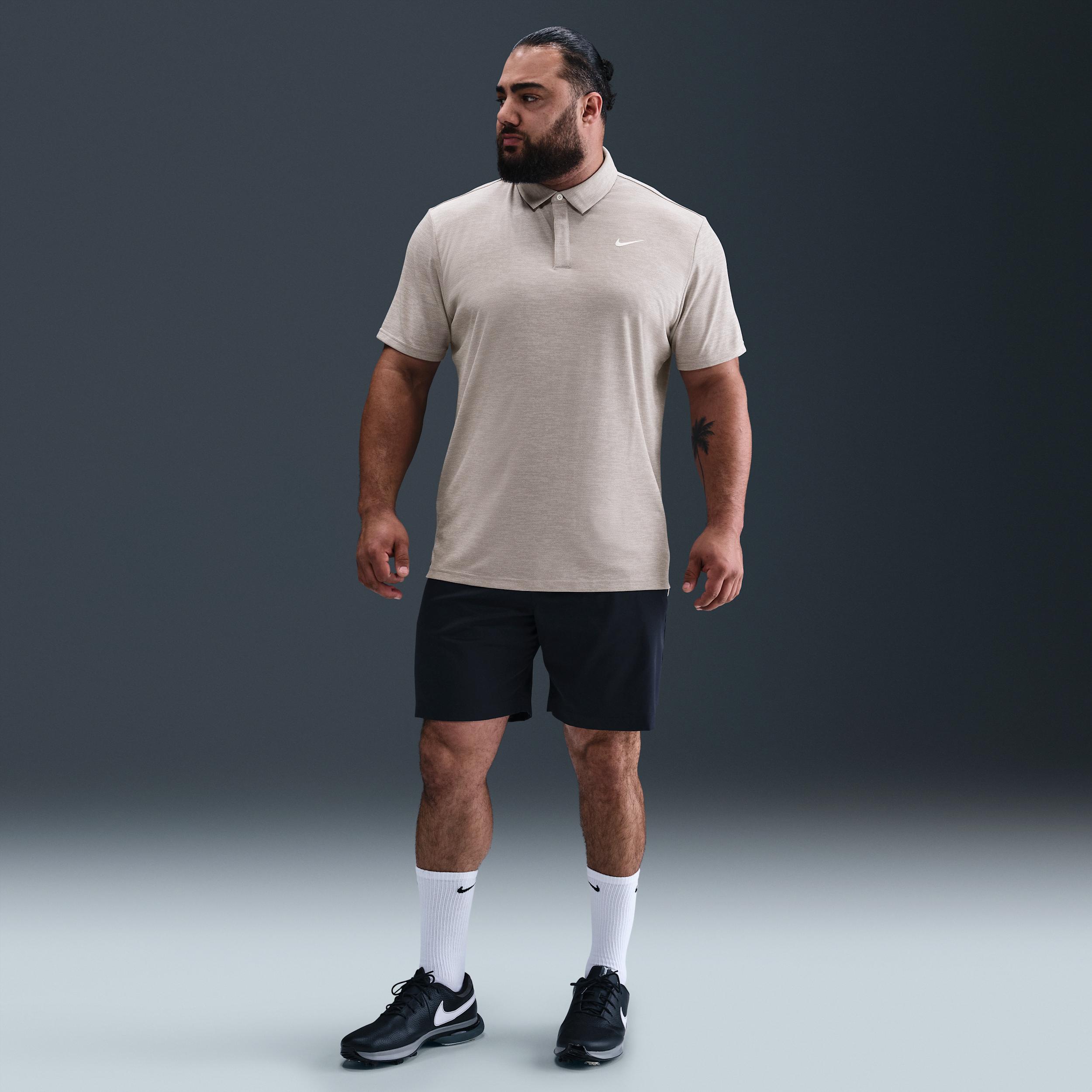 Nike Mens Tour Dri-FIT Jacquard Golf Polo | FZ7475-009 Product Image