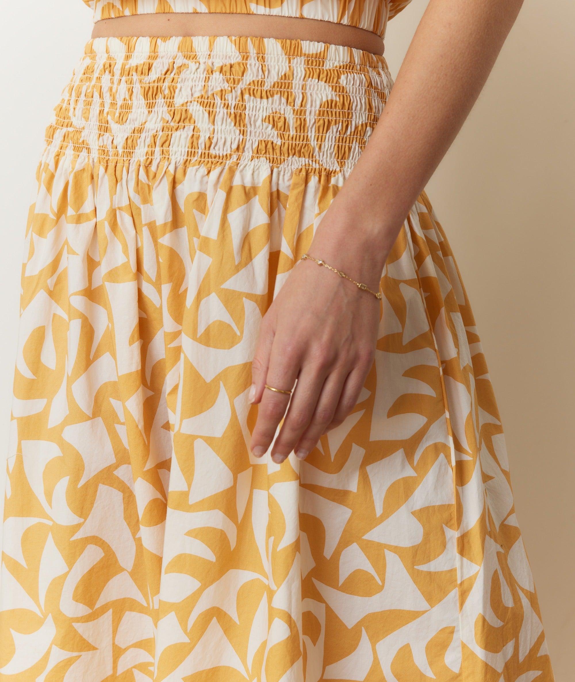 Bea Poplin Midi Skirt Product Image