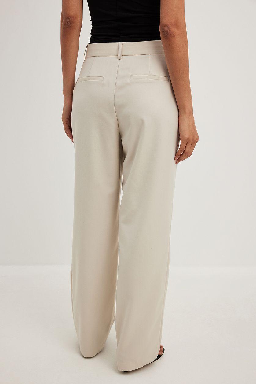 Tailored Straight Leg Suit Pants Product Image