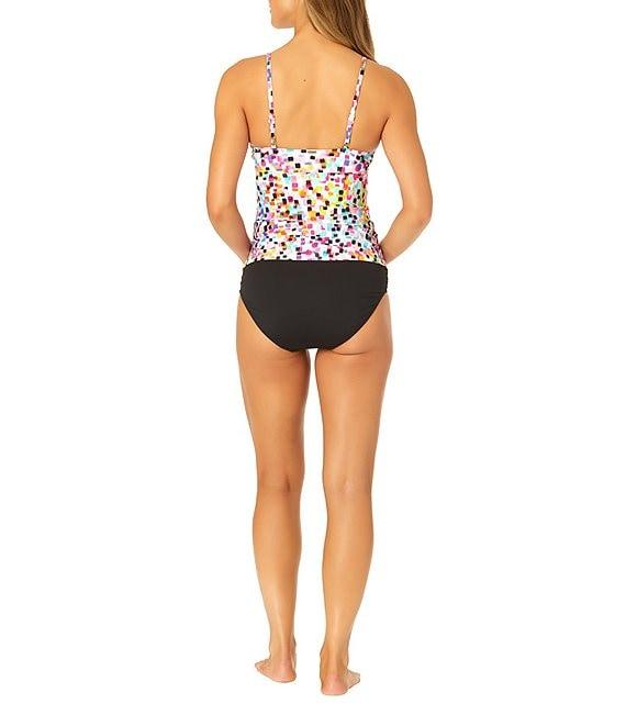 Anne Cole Live In Color Convertible High Waisted Shirred Swim Bottom Product Image