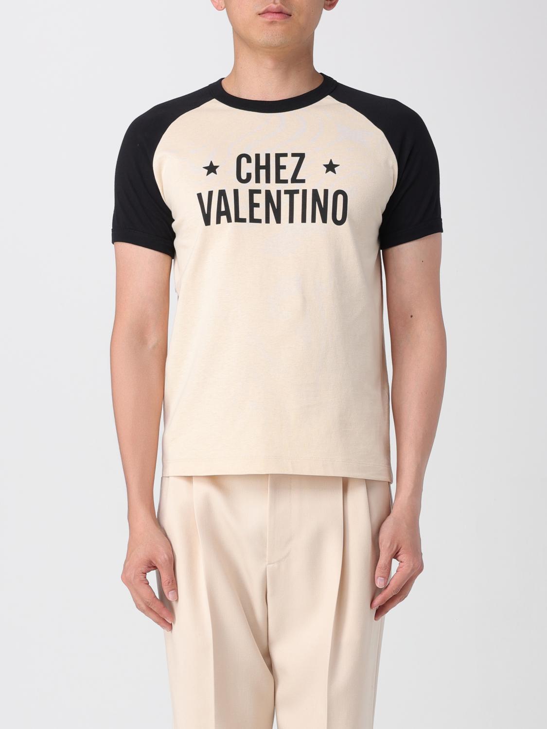 VALENTINO Chez Logo T-shirt In Neutral Product Image