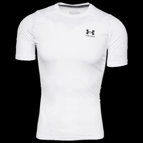 Under Armour Mens Under Armour HeatGear Armour Compression S/S Football T-Shirt - Mens Castlerock/White Product Image