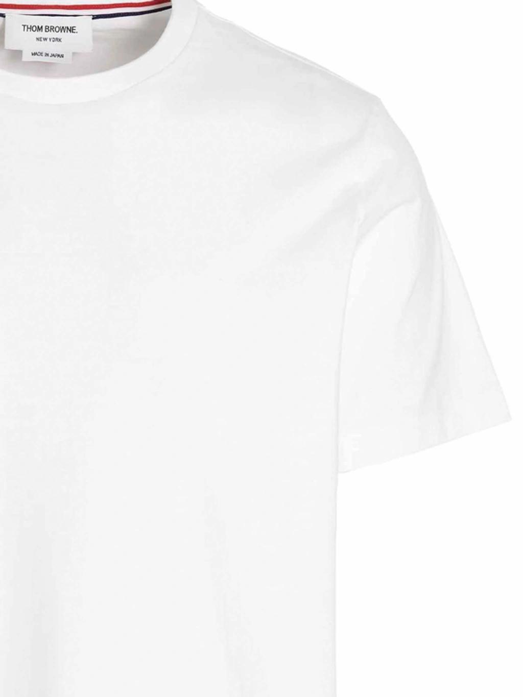 THOM BROWNE Oversized Pocket T-shirt Clothing In White Product Image