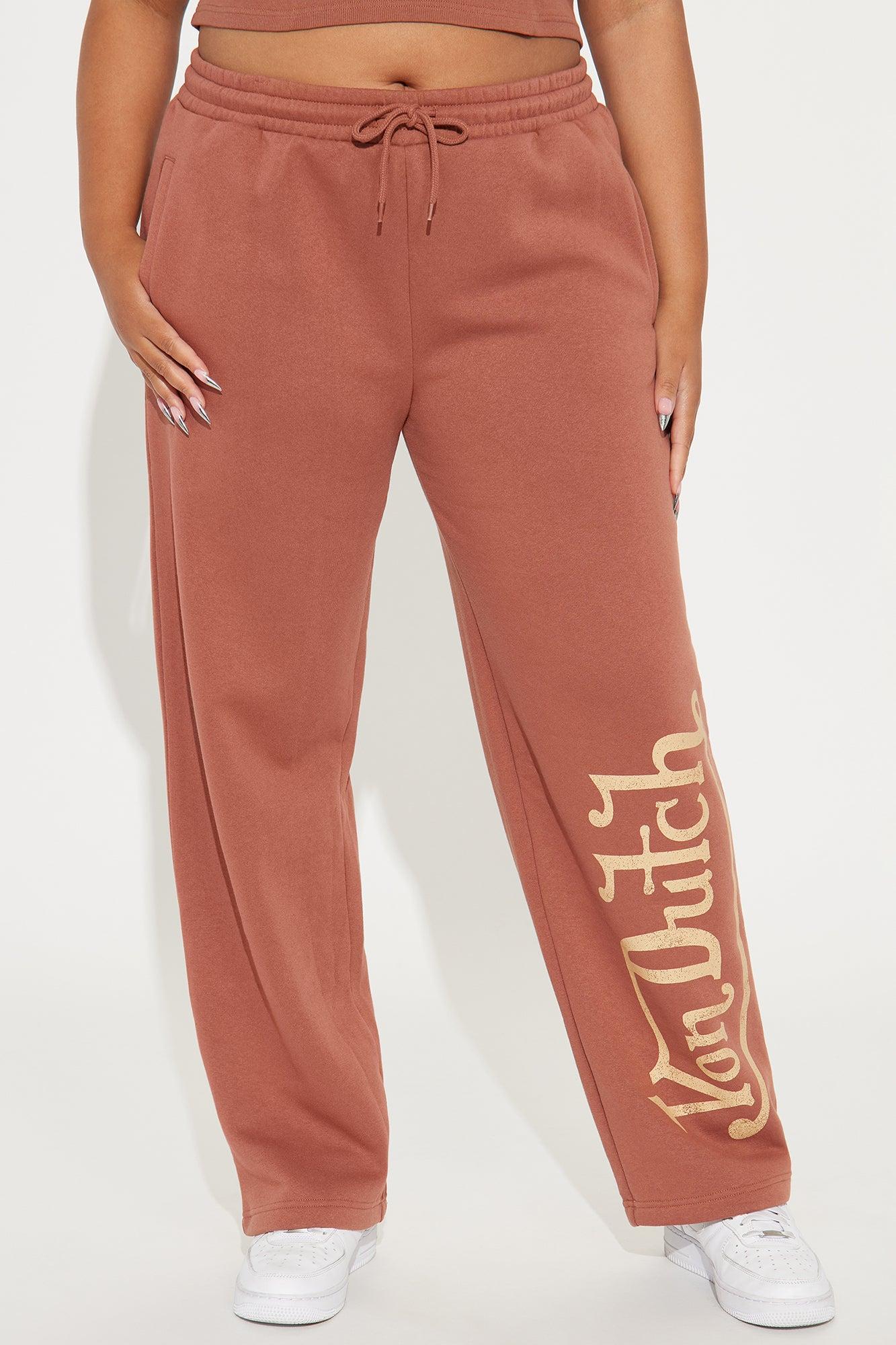 Von Dutch Vintage Wide Leg Pant - Mocha Product Image