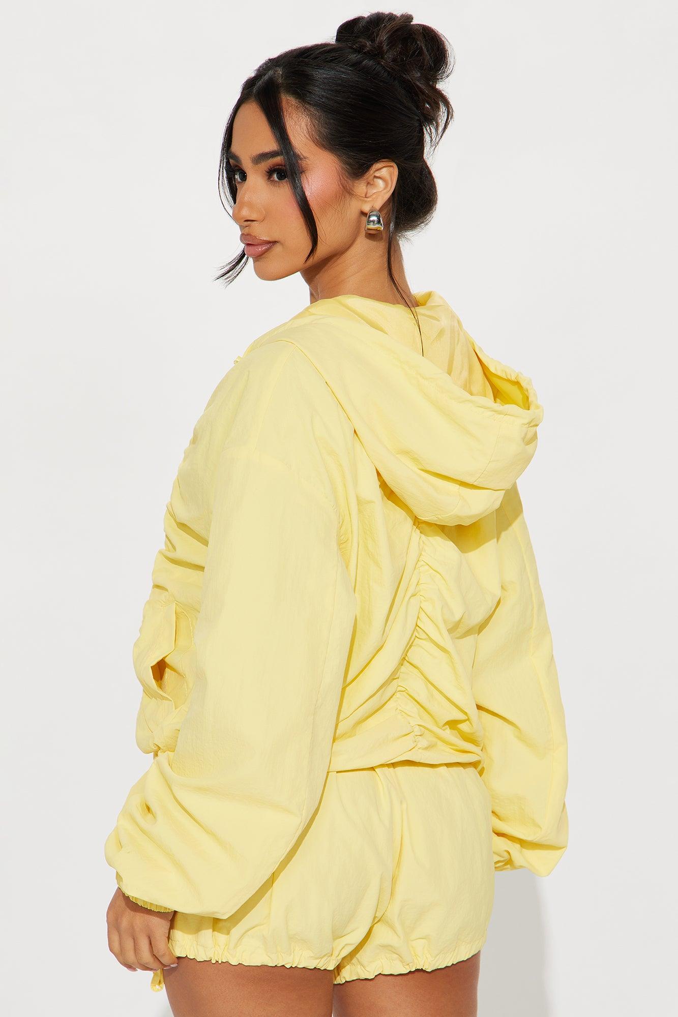 Sweet Like Honey Windbreaker Jacket - Yellow Product Image