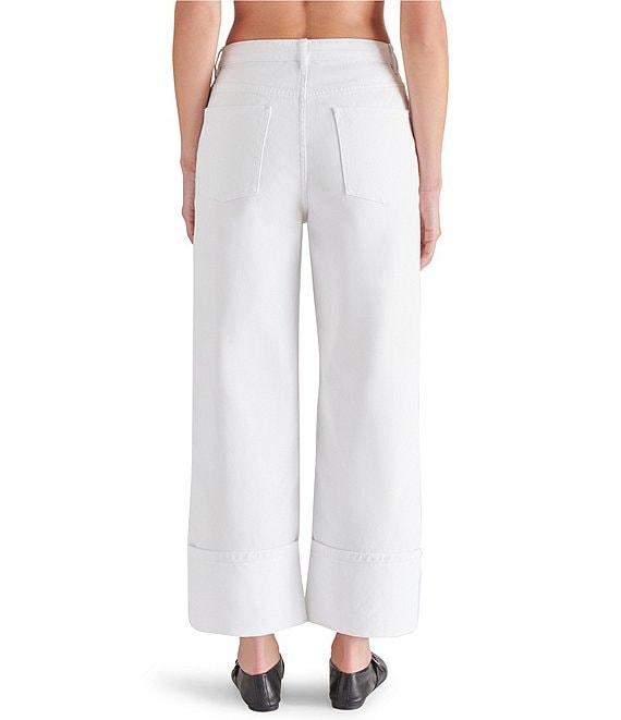 Steve Madden Noelie Wide Leg Cuffed Jeans Product Image