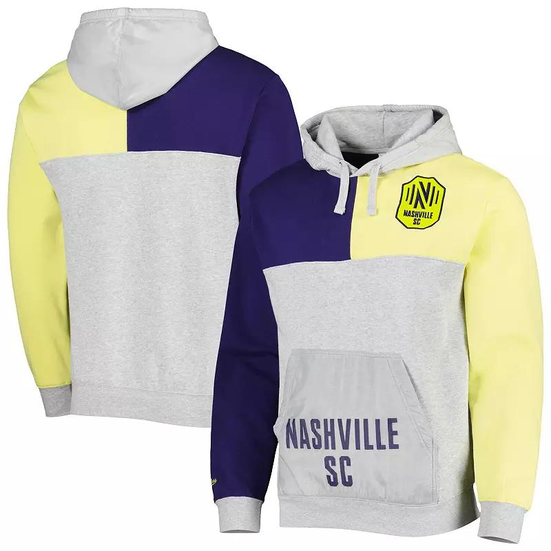 Men's Mitchell & Ness Gray Nashville SC Tie Breaker Pullover Hoodie,  Product Image