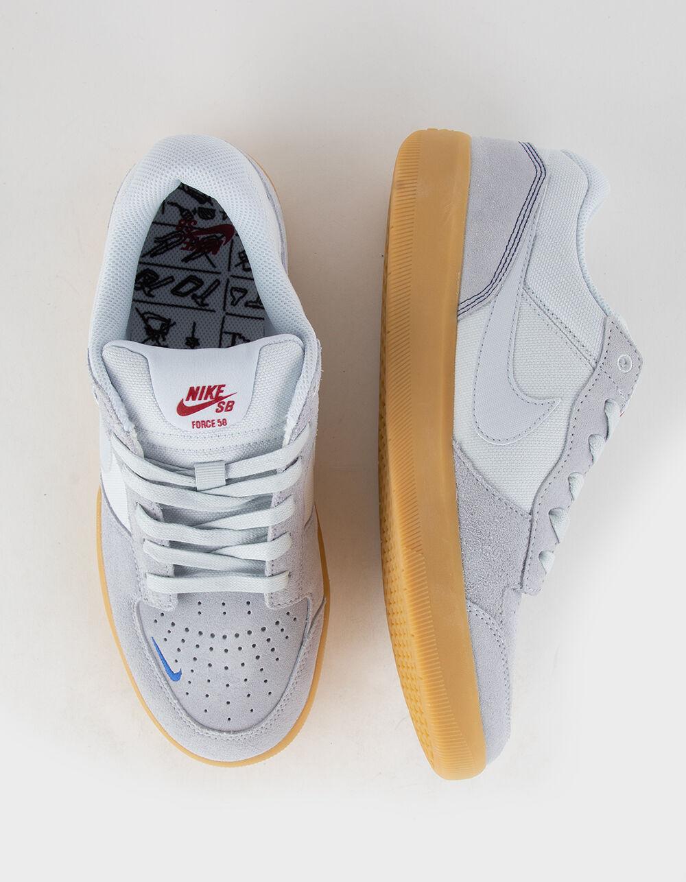 NIKE SB Force 58 Premium Skate Shoes - LIGHT BLUE Product Image