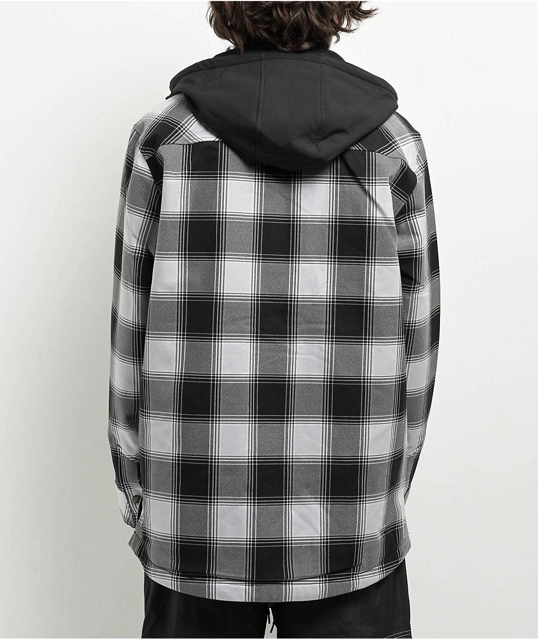 Empyre Traversed Black & Grey Plaid Snowboard Jacket Product Image