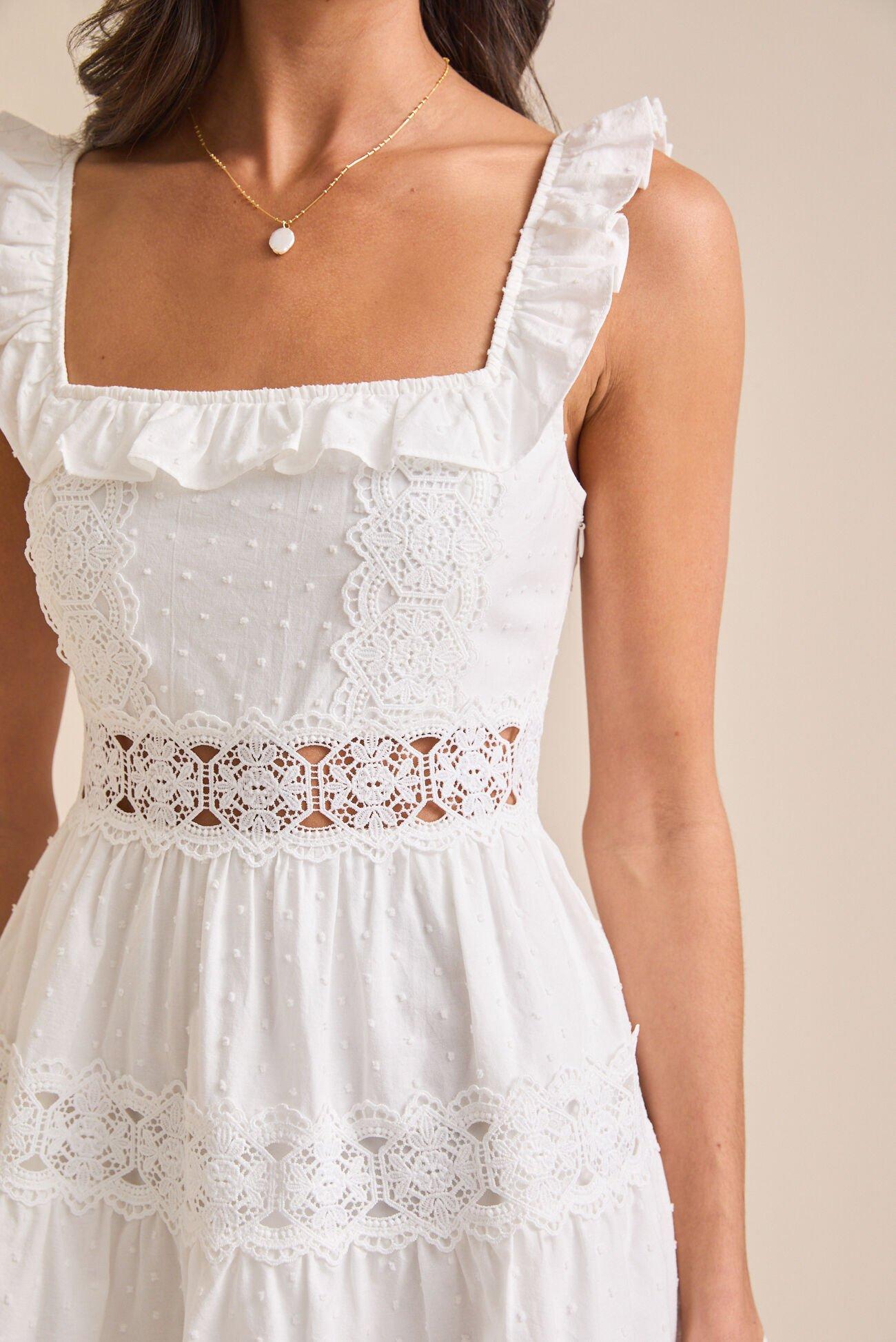 Andi Clip Dot Mini Dress Product Image