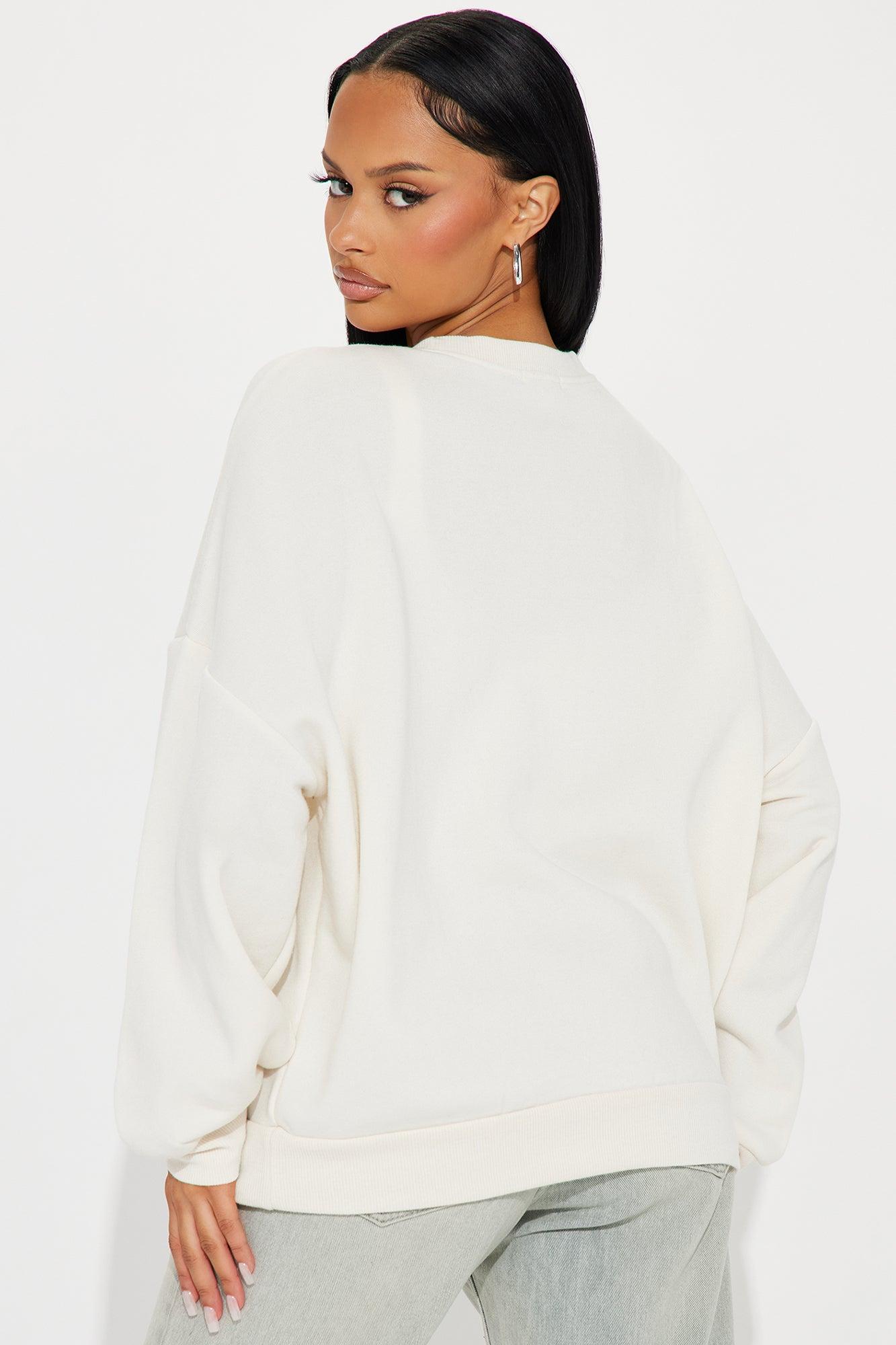 Brooklyn NY Crew Neck Sweatshirt - Beige Product Image