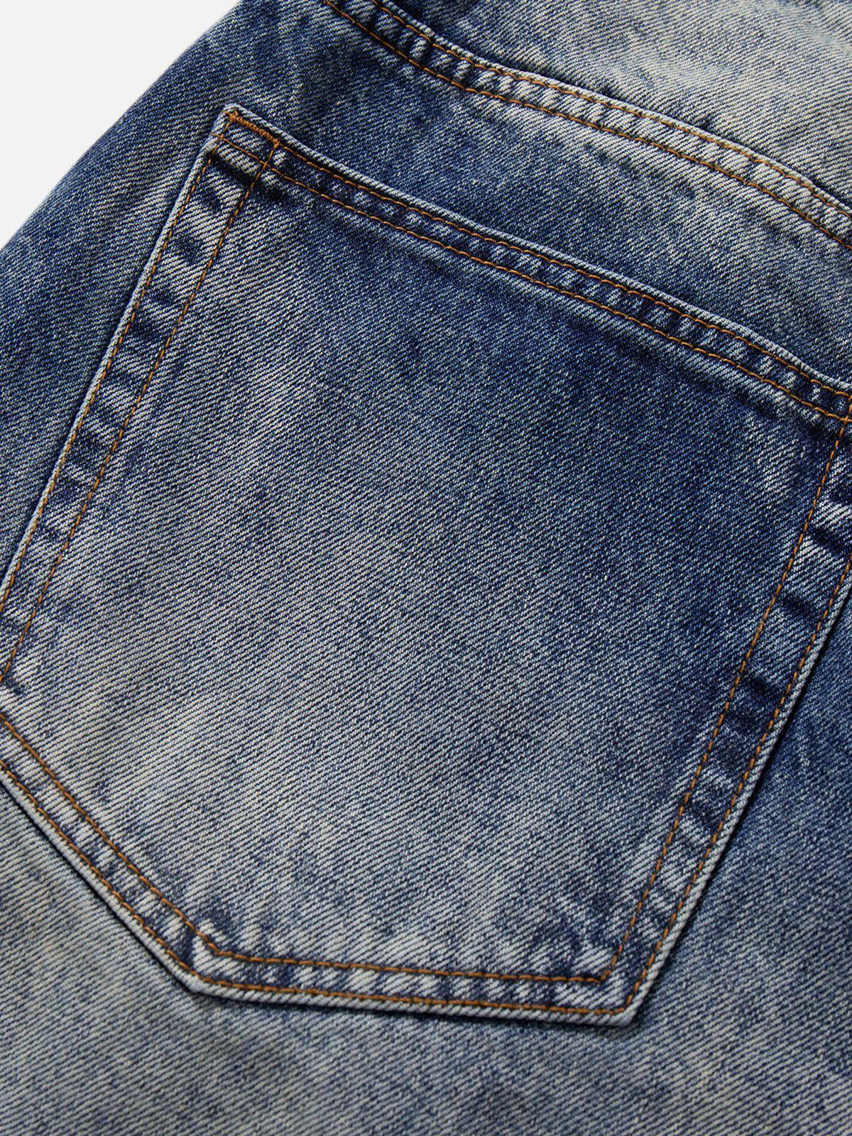 Aelfric Eden Washed Distressed Super Baggy Barrel Jeans Product Image