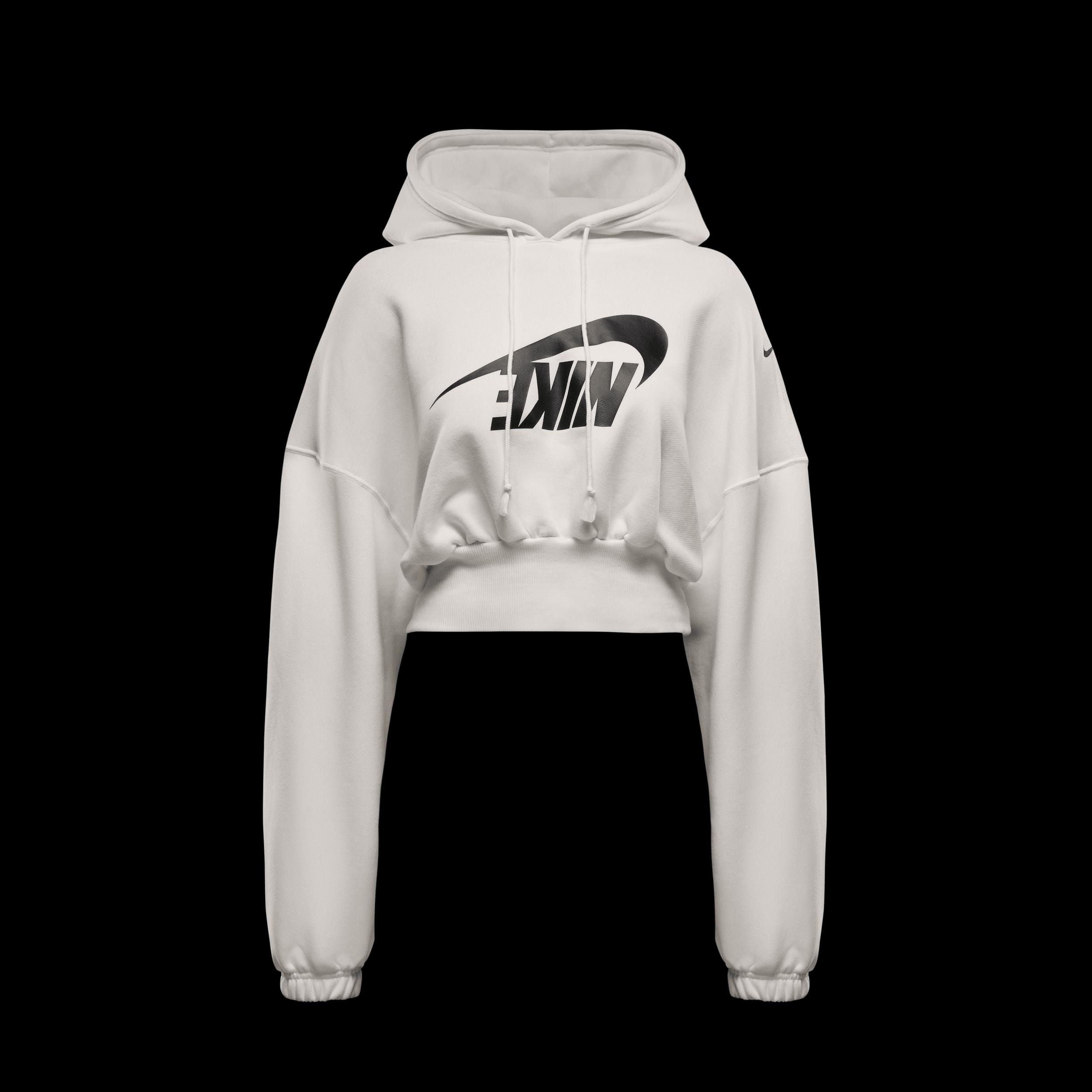 Nike Sportswear Women's Oversized Cropped French Terry Pullover Hoodie Product Image