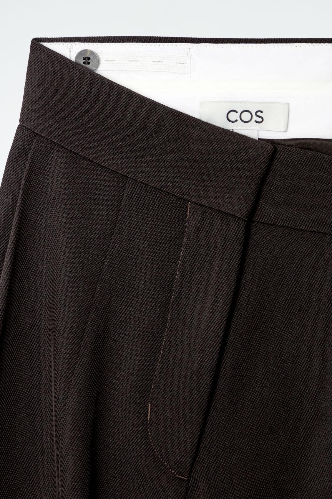 RELAXED WOOL-BLEND WIDE-LEG PANTS Product Image