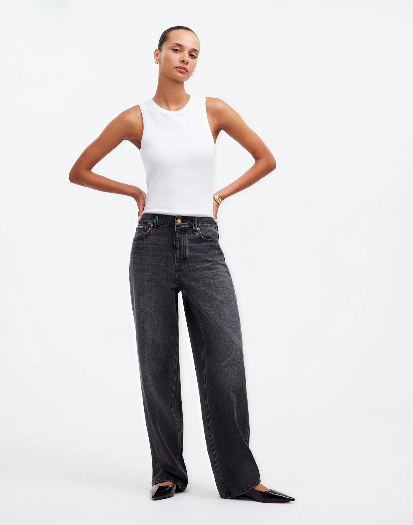 Petite Low-Slung Baggy Jeans Product Image