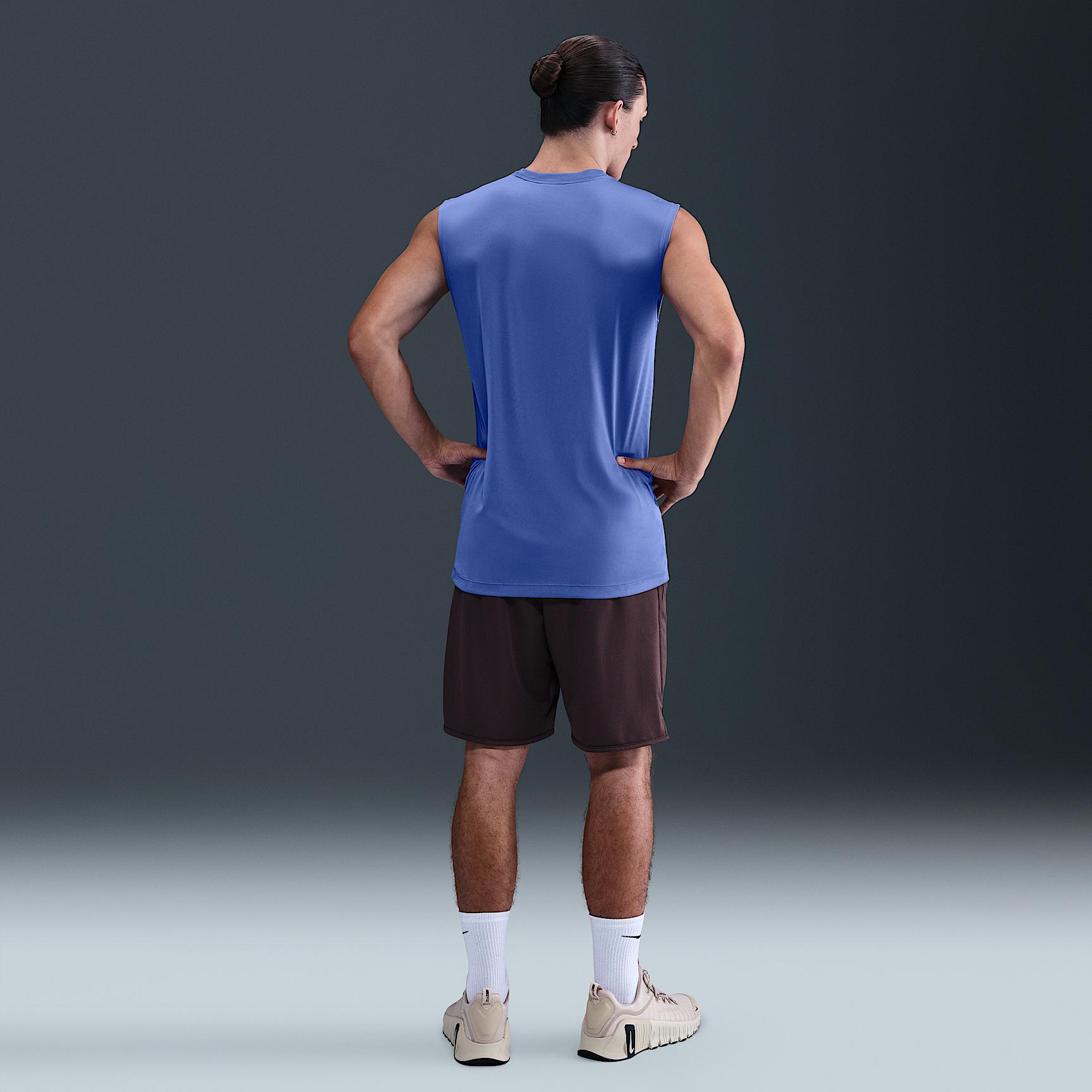 Nike Mens Dri-FIT Legend Sleeveless Fitness T-Shirt | DX0991-411 Product Image