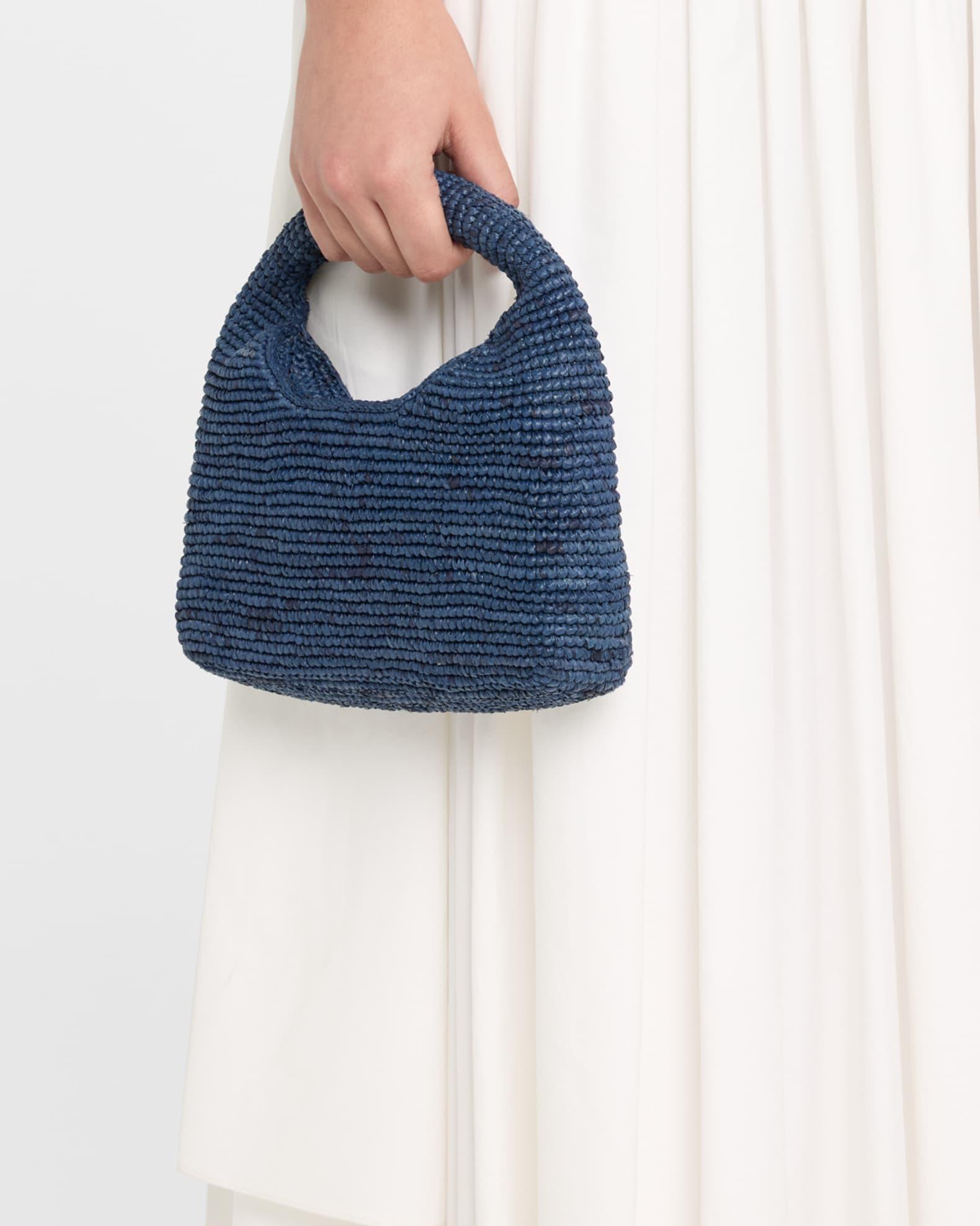 Half Moon Raffia Top-Handle Bag Product Image