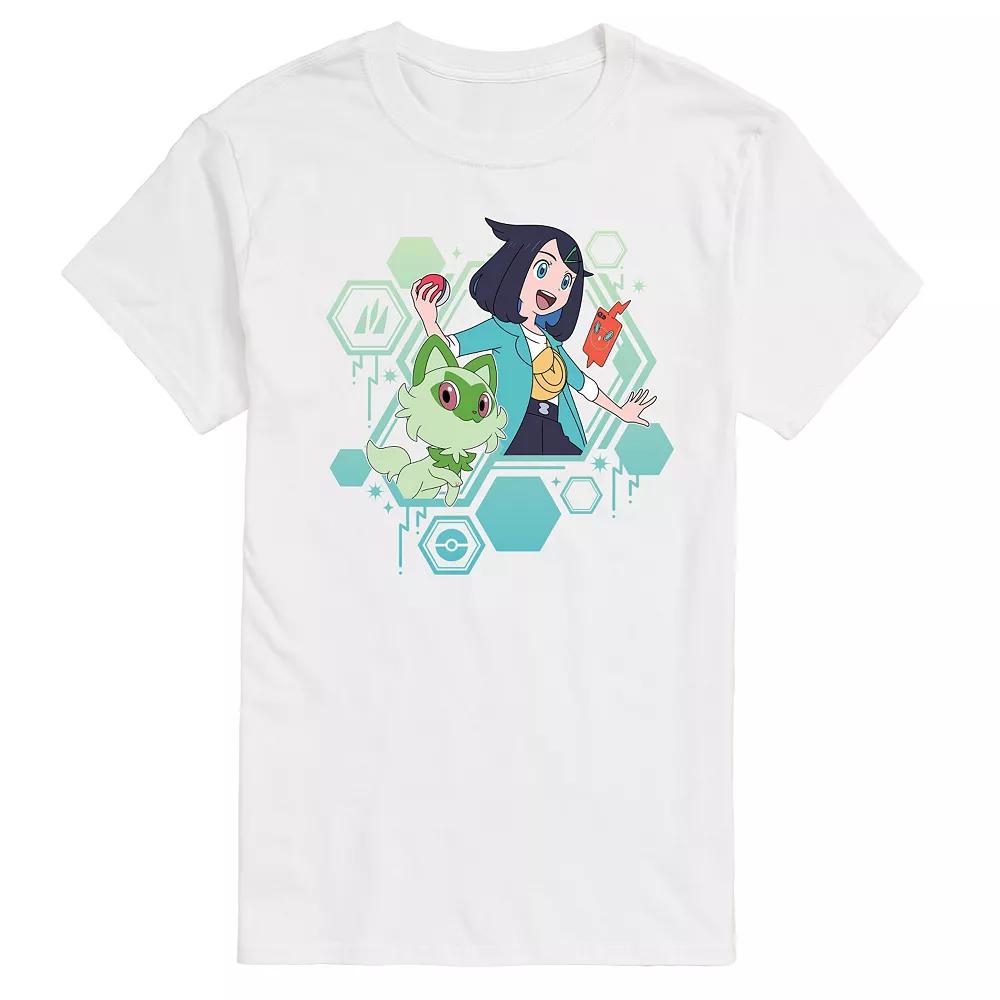 Men's Pokemon Liko And Sprigatito Graphic Tee,  Product Image