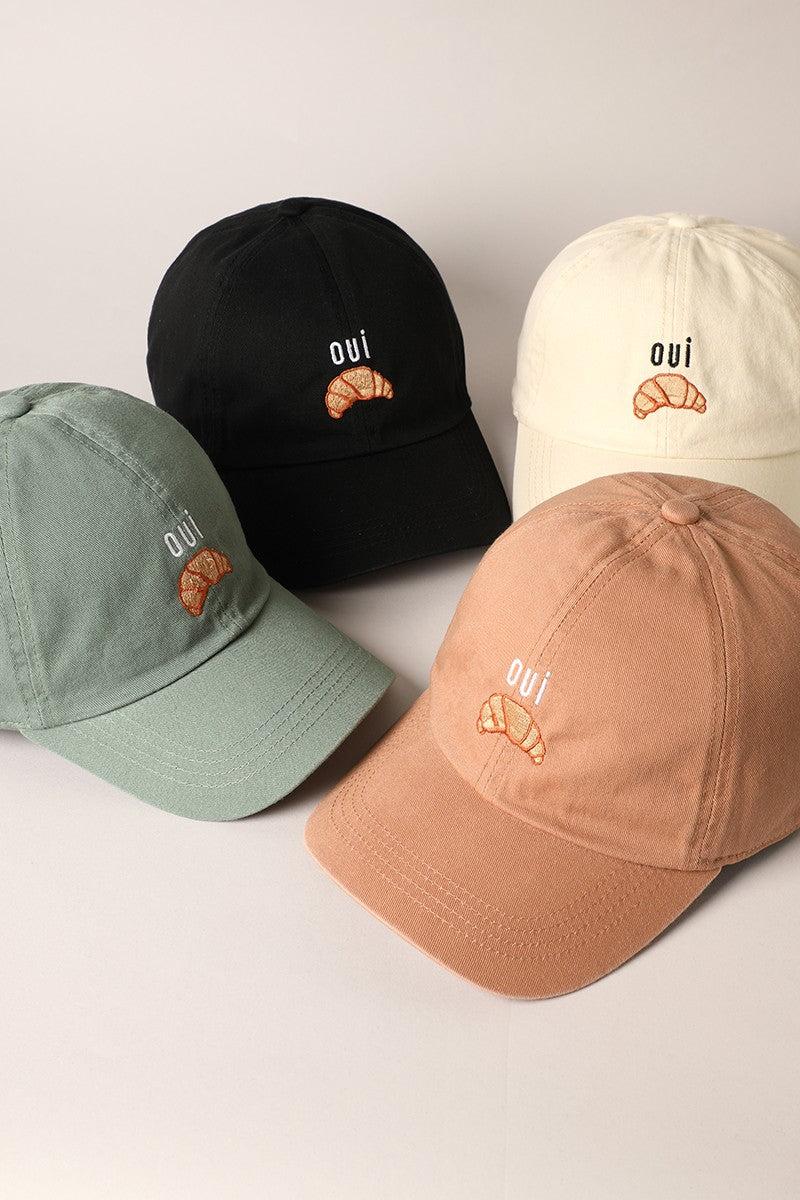 Oui Croissant Baseball Cap Product Image