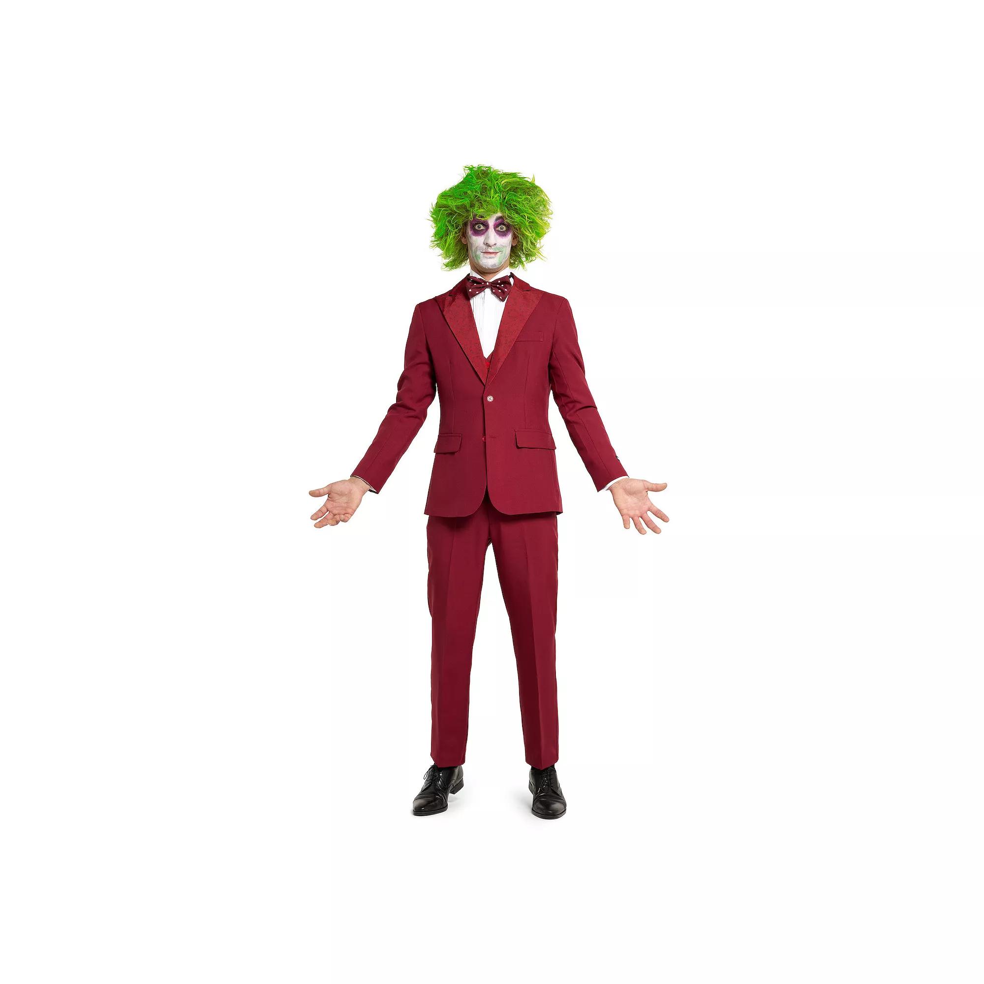 Men's Suitmeister 3-Piece Beetlejuice Halloween Costume Suit Set, Red Product Image