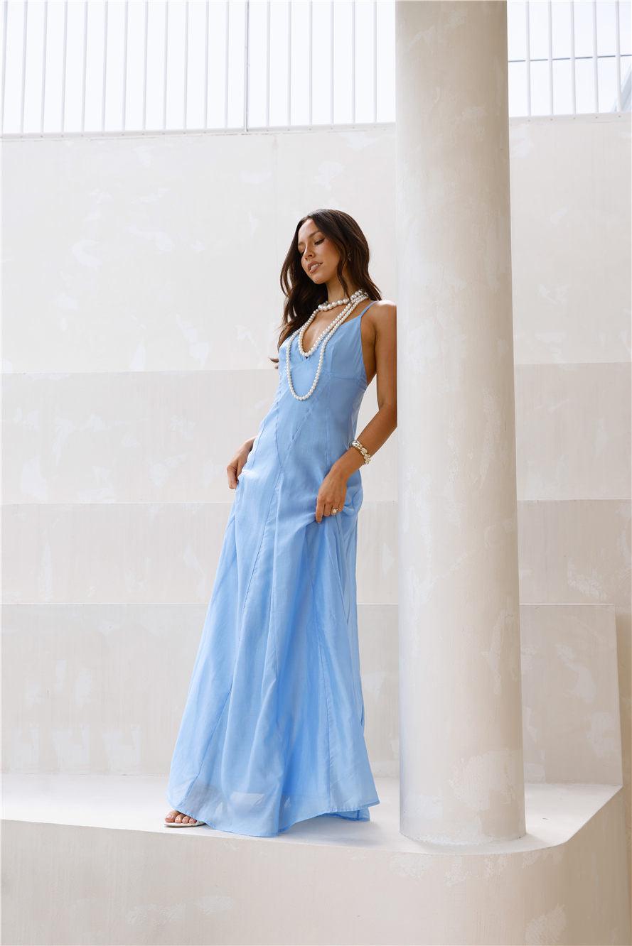 Dancing With Beauty Maxi Dress Jacaranda Product Image