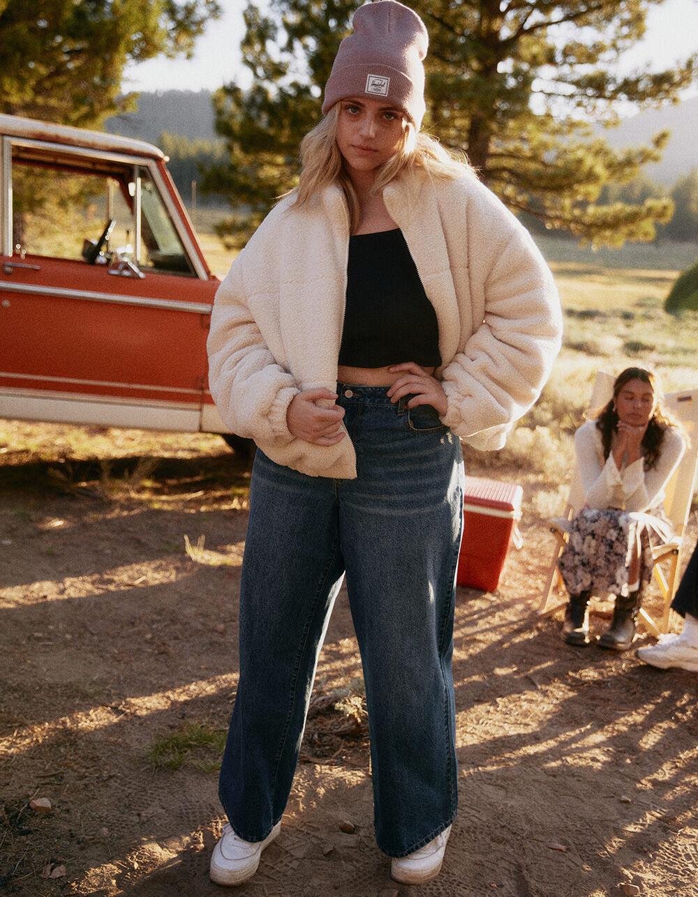 RSQ Womens High Rise Wide Leg Jeans - MEDIUM WASH Product Image