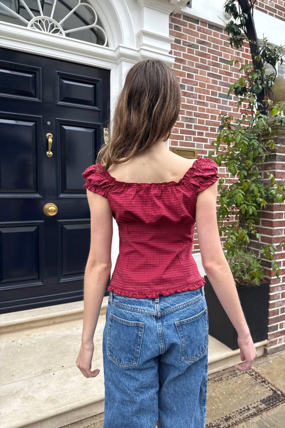 Elena Plaid Top Product Image