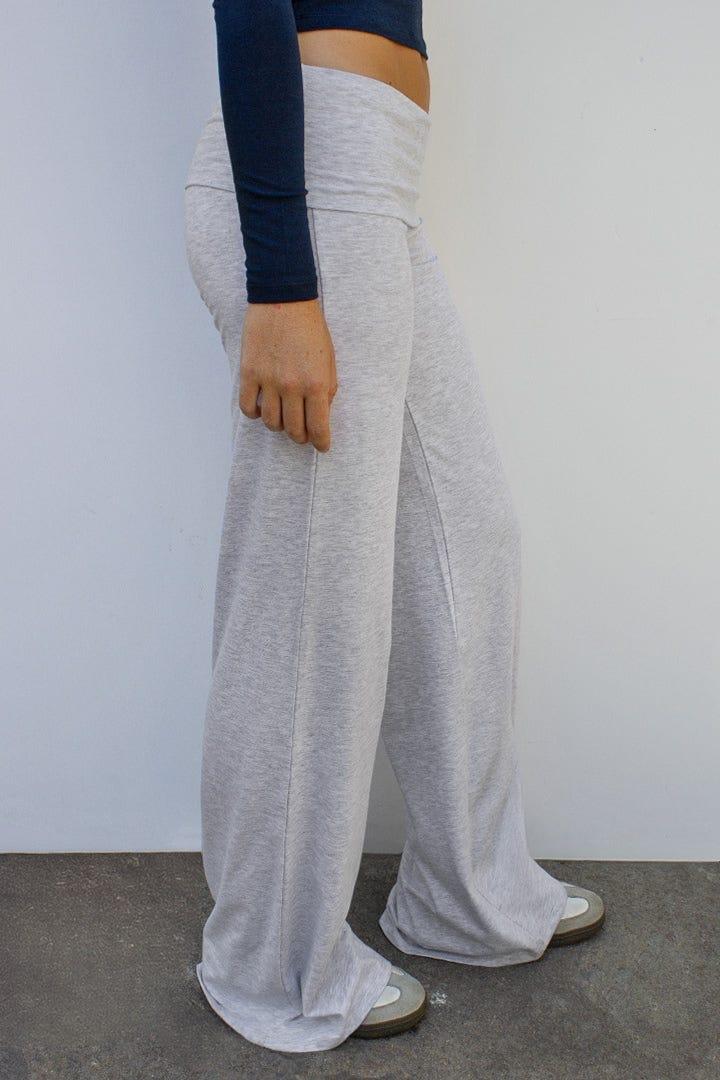 Wide-leg pants with cuffs Product Image