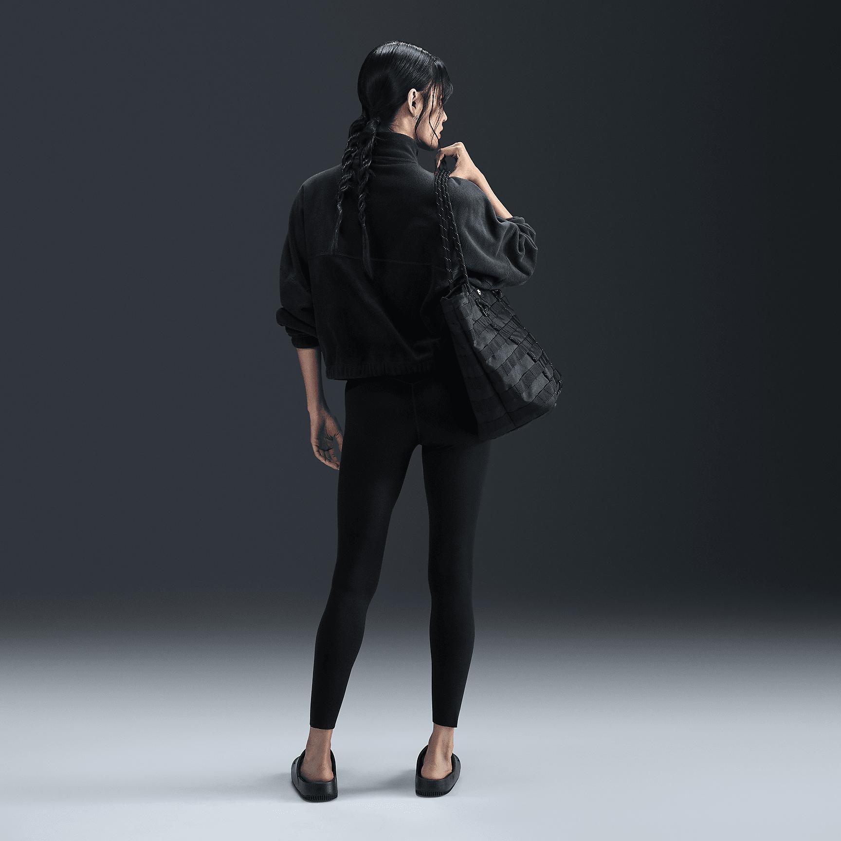 Nike Womens One Therma-FIT Oversized 1/2-Zip Fleece Top | FV7955-010 Product Image