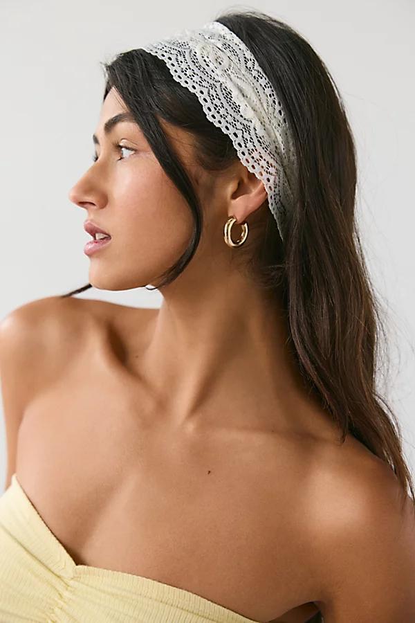 Wide Lace Headwrap Headband Womens at Urban Outfitters Product Image