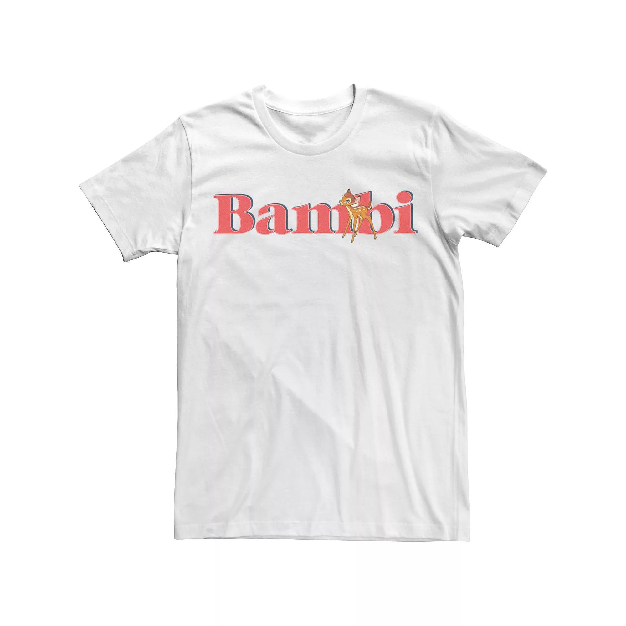 Disney's Bambi Men's Simple Bambi Logo Tee,  Product Image